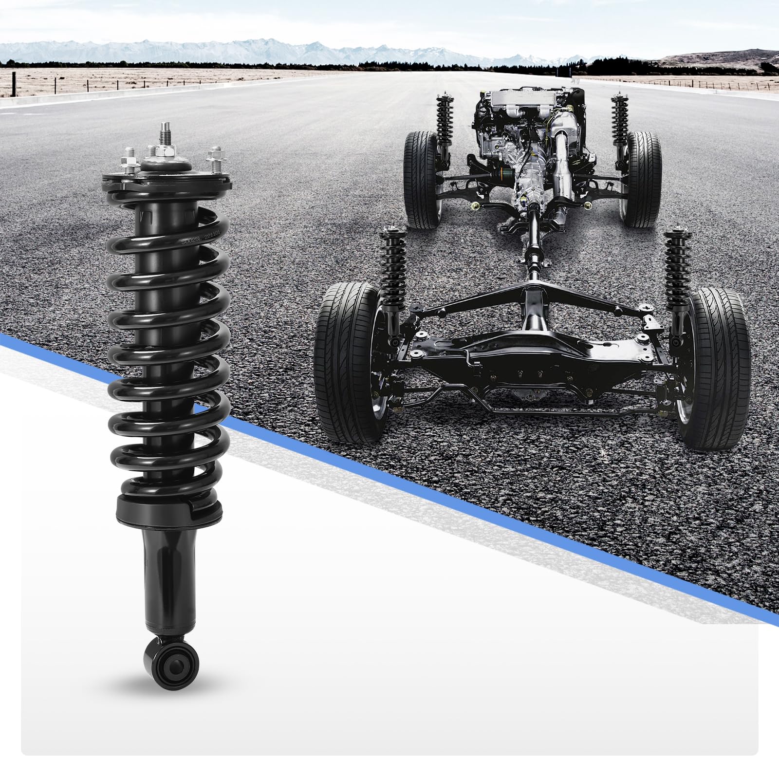 Yitamotor Front Complete Struts Shocks Quick Strut Assembly Compatible With 2000-2006 Tundra