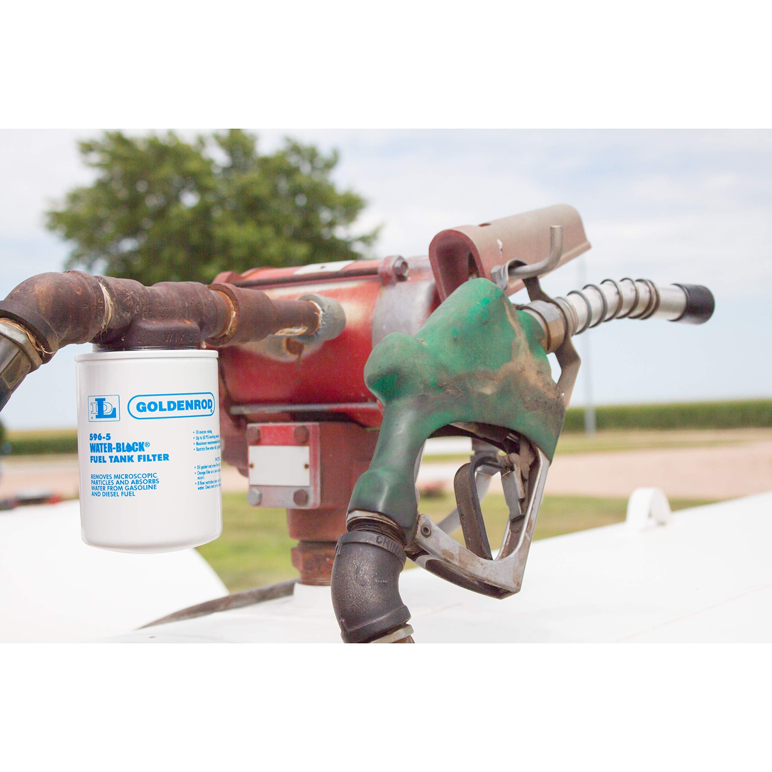 GOLDENROD (596-5) Fuel Tank Filter Replacement Water-Block Canister