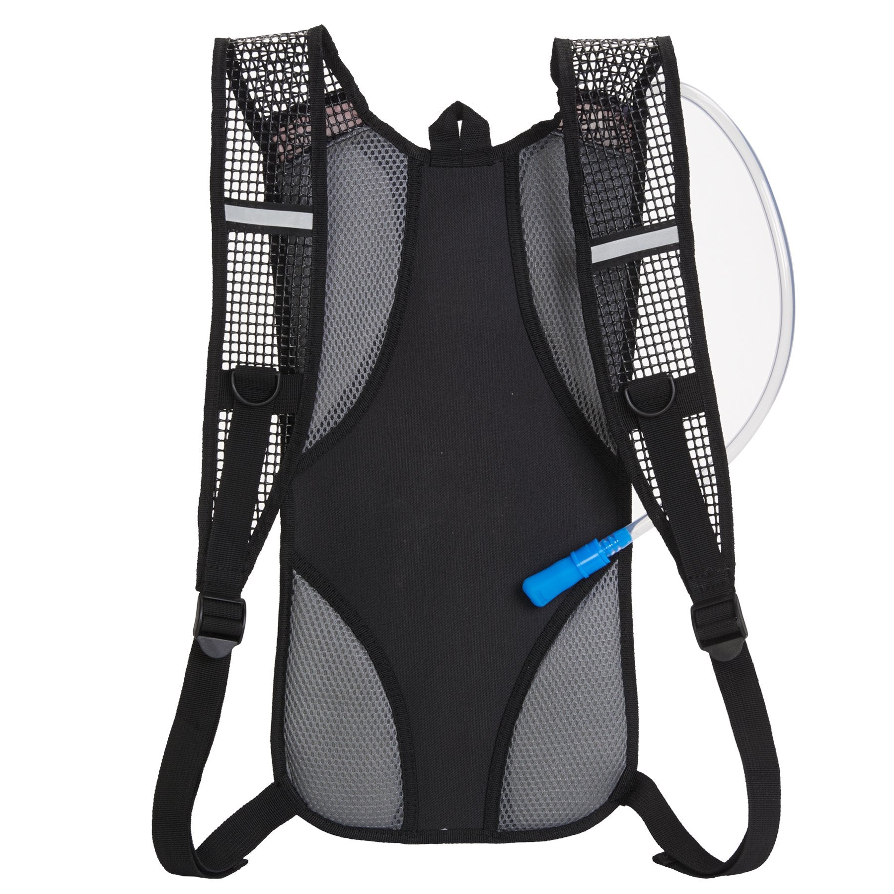 Northwest Survival Hydration Pack - 2 Liter Water Bladder With Extra Large Storage Compartment, Blue