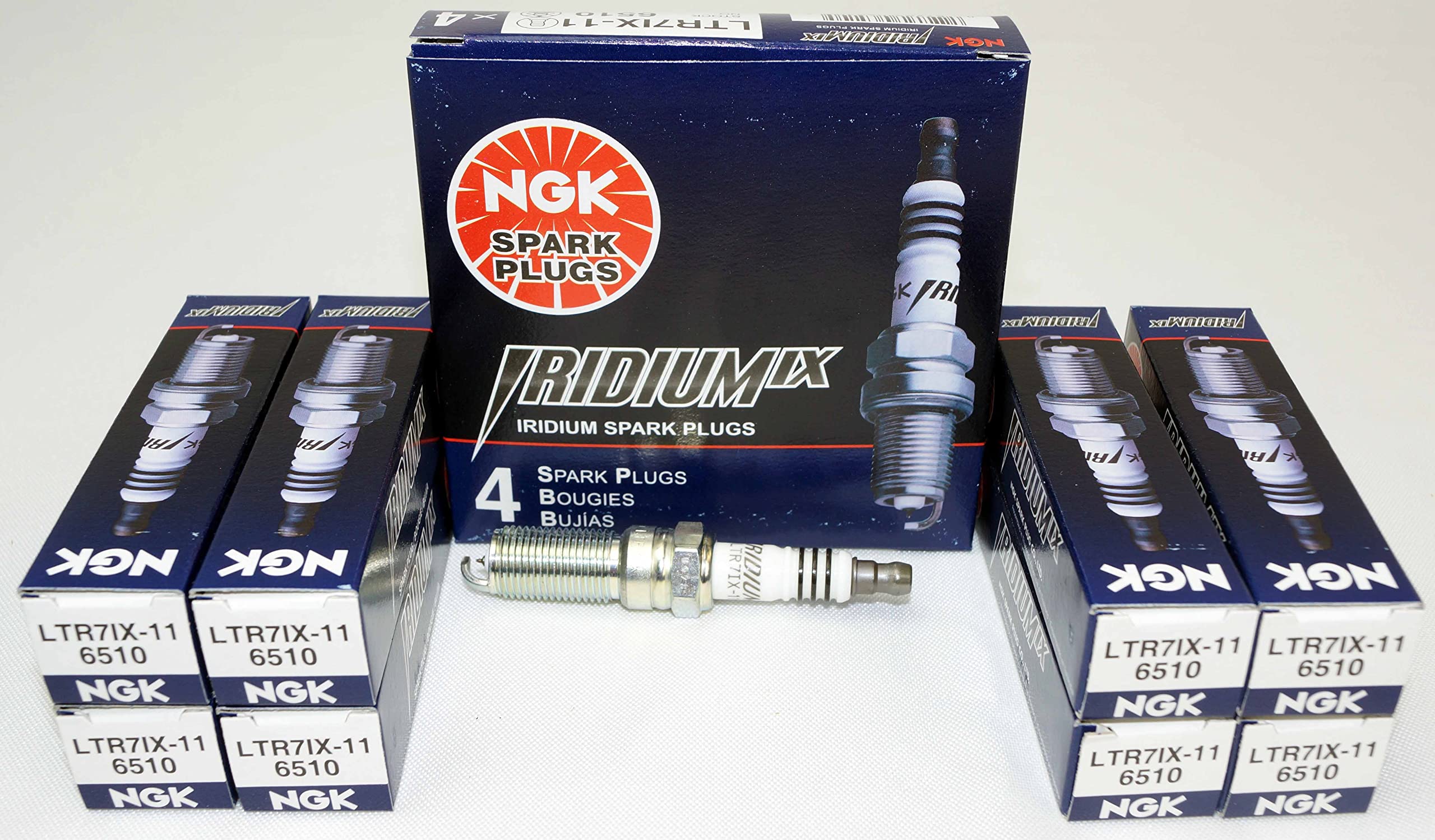 (8-Pack) Ngk Spark Plugs Ltr7Ix-11 (Stock # 6510)