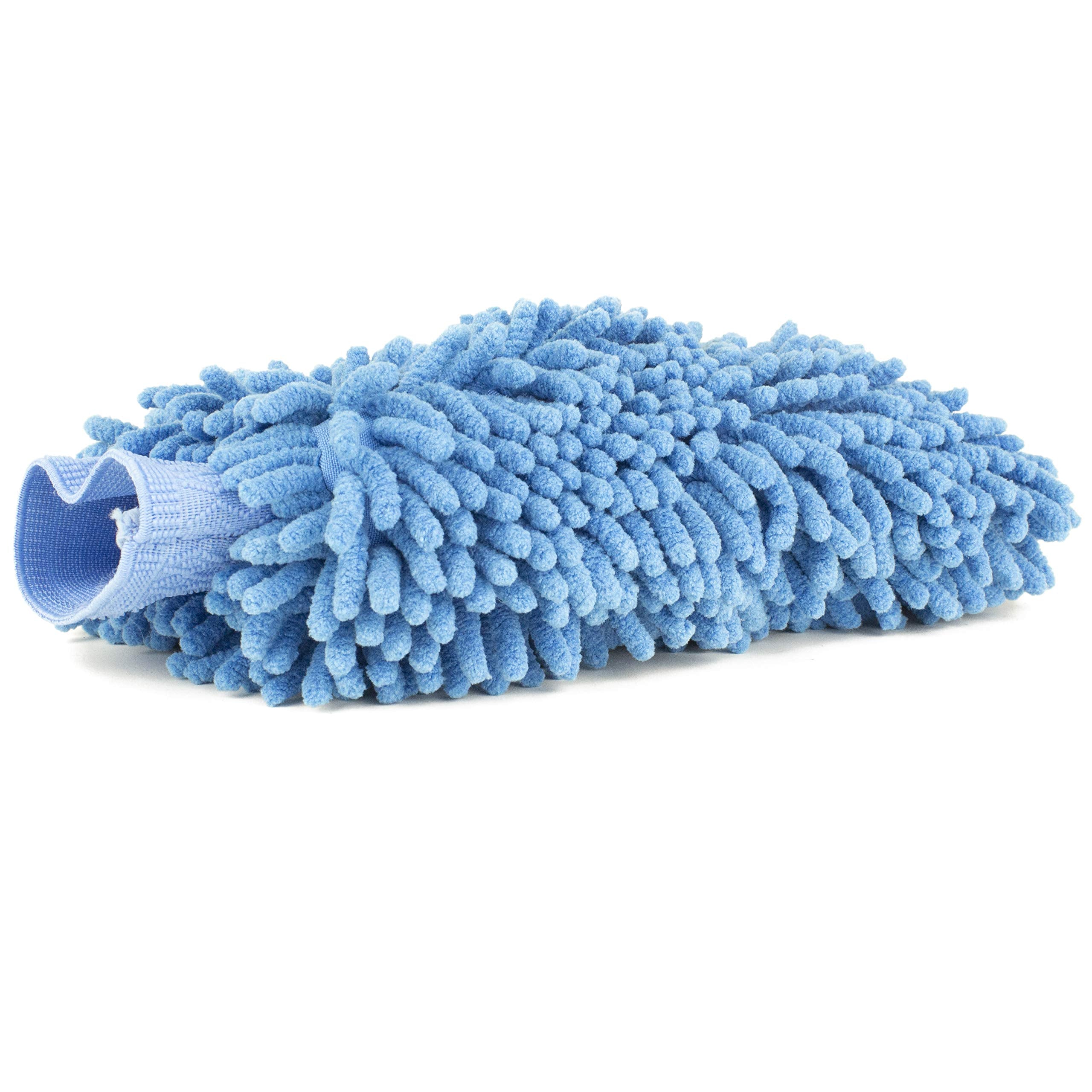 Zwipes Chenille Microfiber Premium Scratch-Free Car Wash Mitt, 2-Pack, Color May Vary