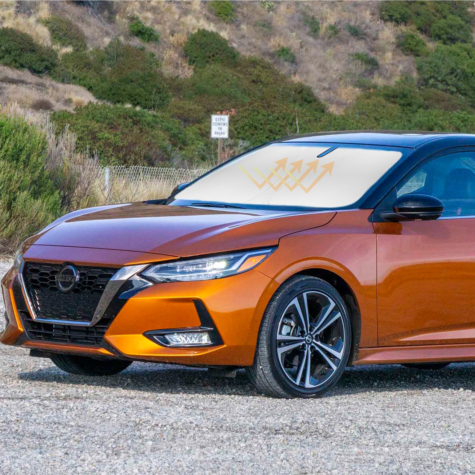 Sun Shade For Sentra Sedan Windshield Sunshades For 2020 2021 2022 2023 2024 2025 Nissan Sentra Sedan Accessories Windshield Cov