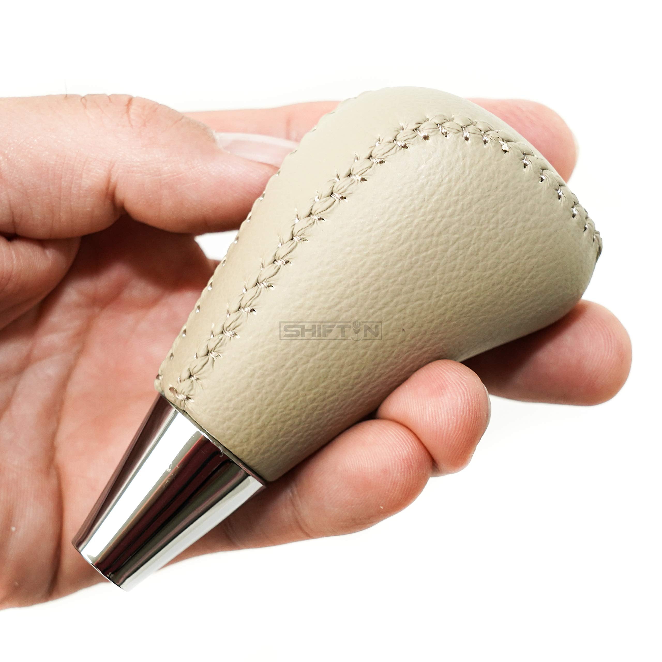 Shiftin Leather Wood Gear Shift Knob For Toyota Avalon Yaris 4Runner Land Cruiser Sienna Camry Solara Tacoma And Lexus Es300 Es3