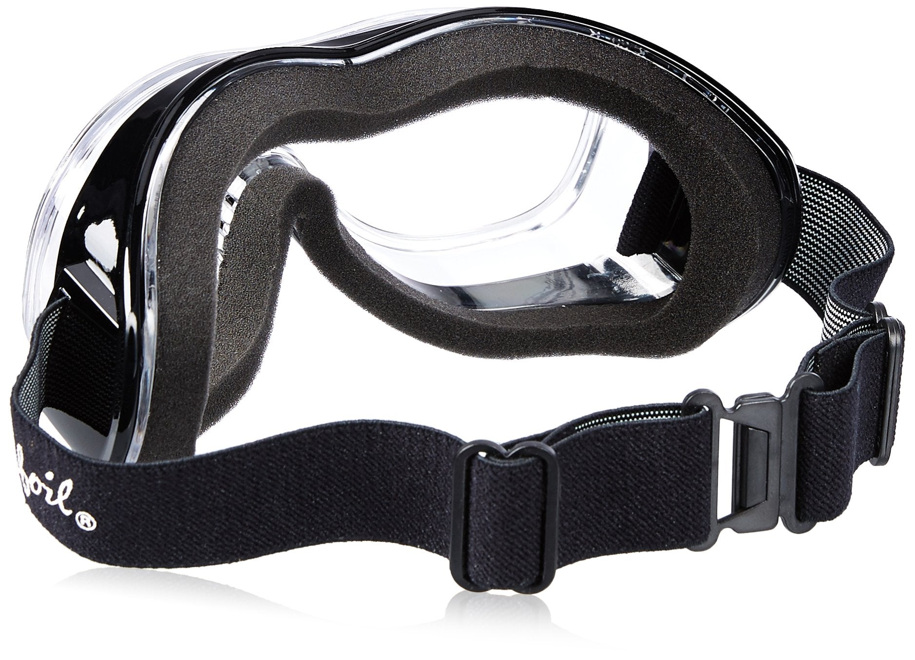 Pacific Coast Airfoil Padded 'Fit Over Glasses' Riding Goggles (Black Frame/Clear Lens)