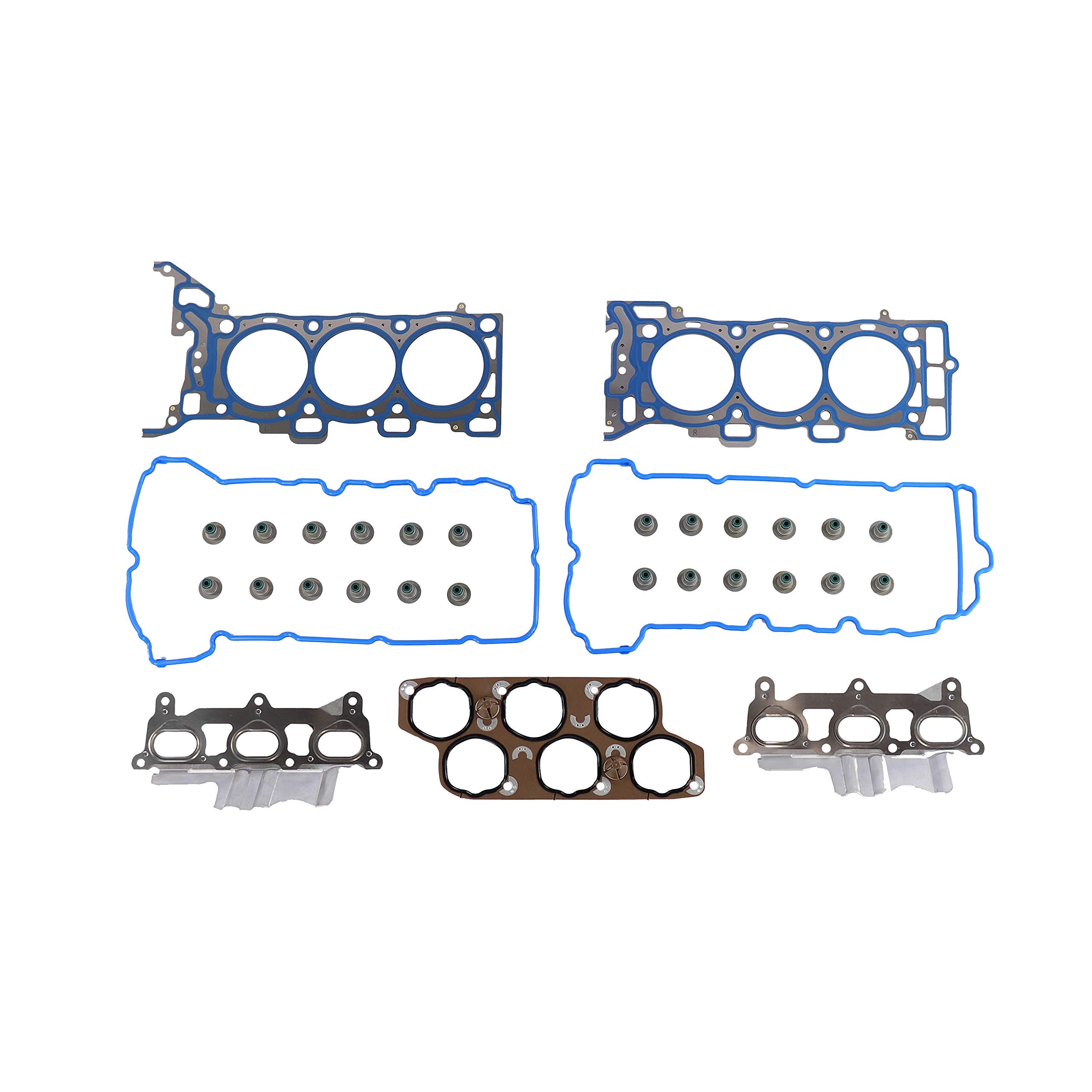 Dnj Hgs3176 Cylinder Head Set For 2007-2012 Chevrolet, Pontiac, Saturn, Suzuki Aura, Equinox, G6, Malibu, Torrent, Vue, Xl-7 3.6