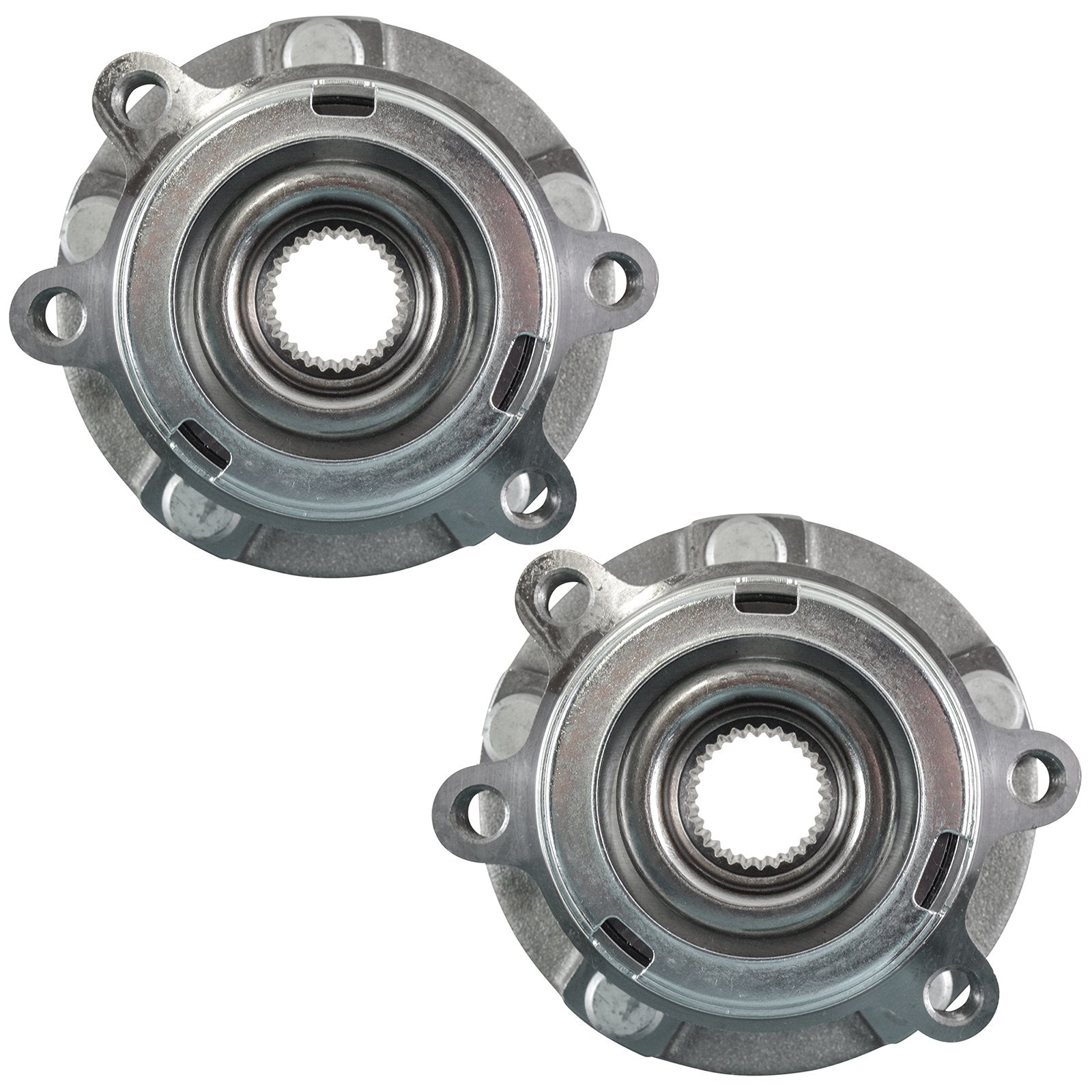 Trq Front Wheel Hub Bearings Assembly Set Compatible With 2003-2007 Nissan Murano 2004-2009 Quest
