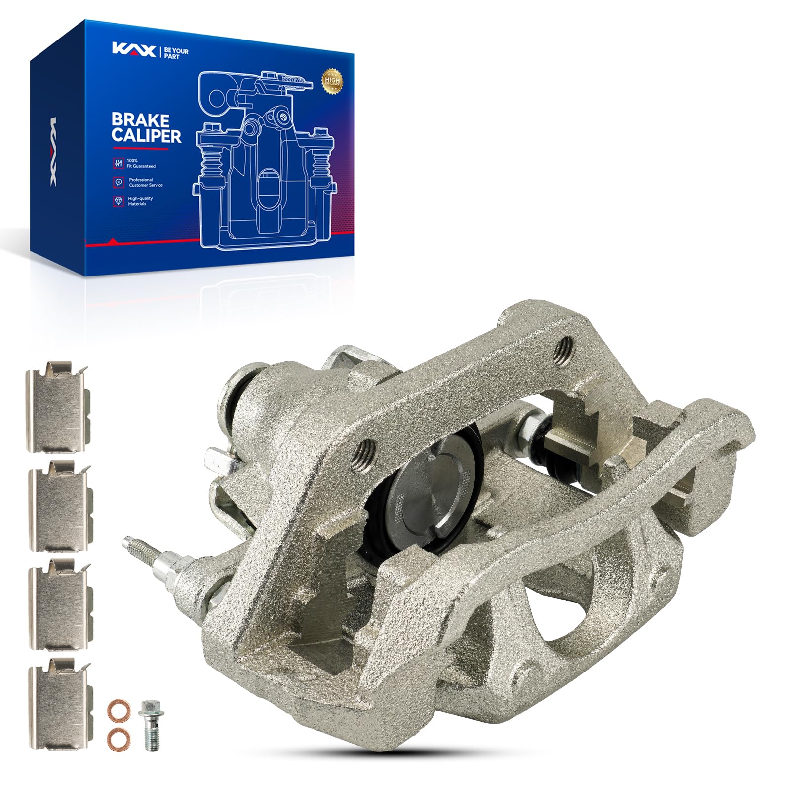 Kax Rear Left Brake Caliper 18B5299 Compatible For Edge 2011-2014, Mkx 2011-2015, Replacement Brake Caliper