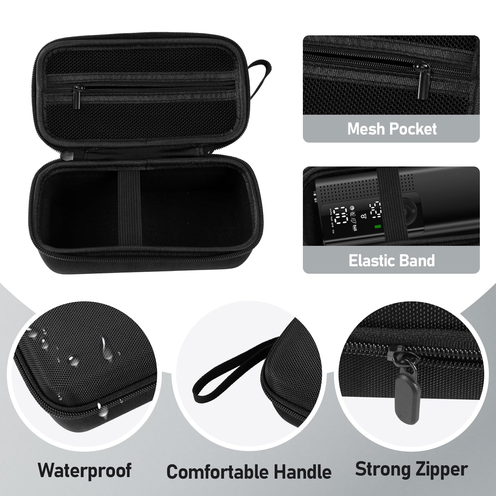 Case for Airmoto Tire Inflator Portable Air Compressor Case,120 PSI Air Pump,Car Tire Pressure Gauge (120 150 PSI) Storage Bag,