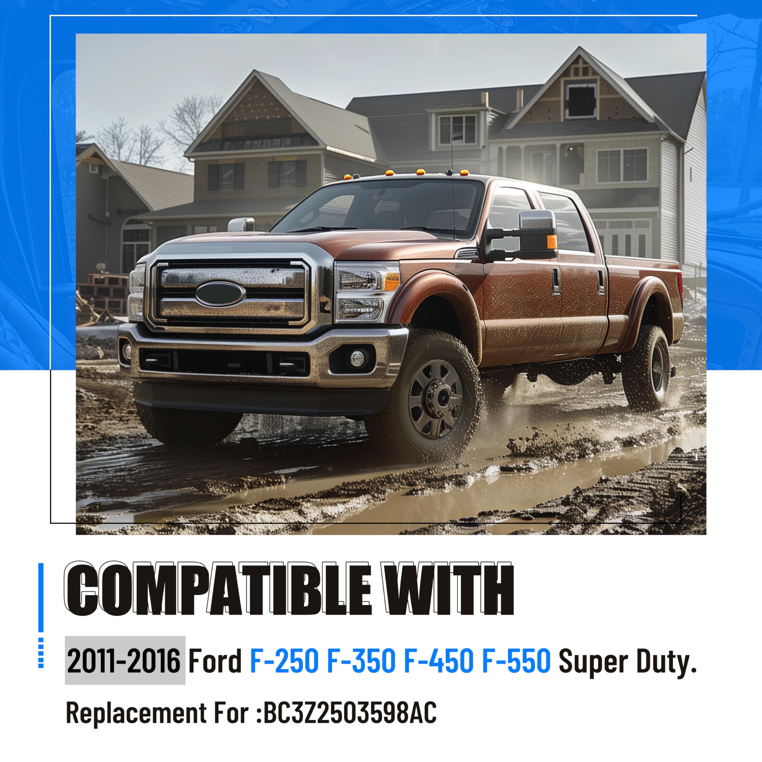 A Pillar Grab Handle Interior Trim Right Passenger Side Compatible With 2011-2016 Ford F-250 F-350 F-450 F-550 Super Duty Replac