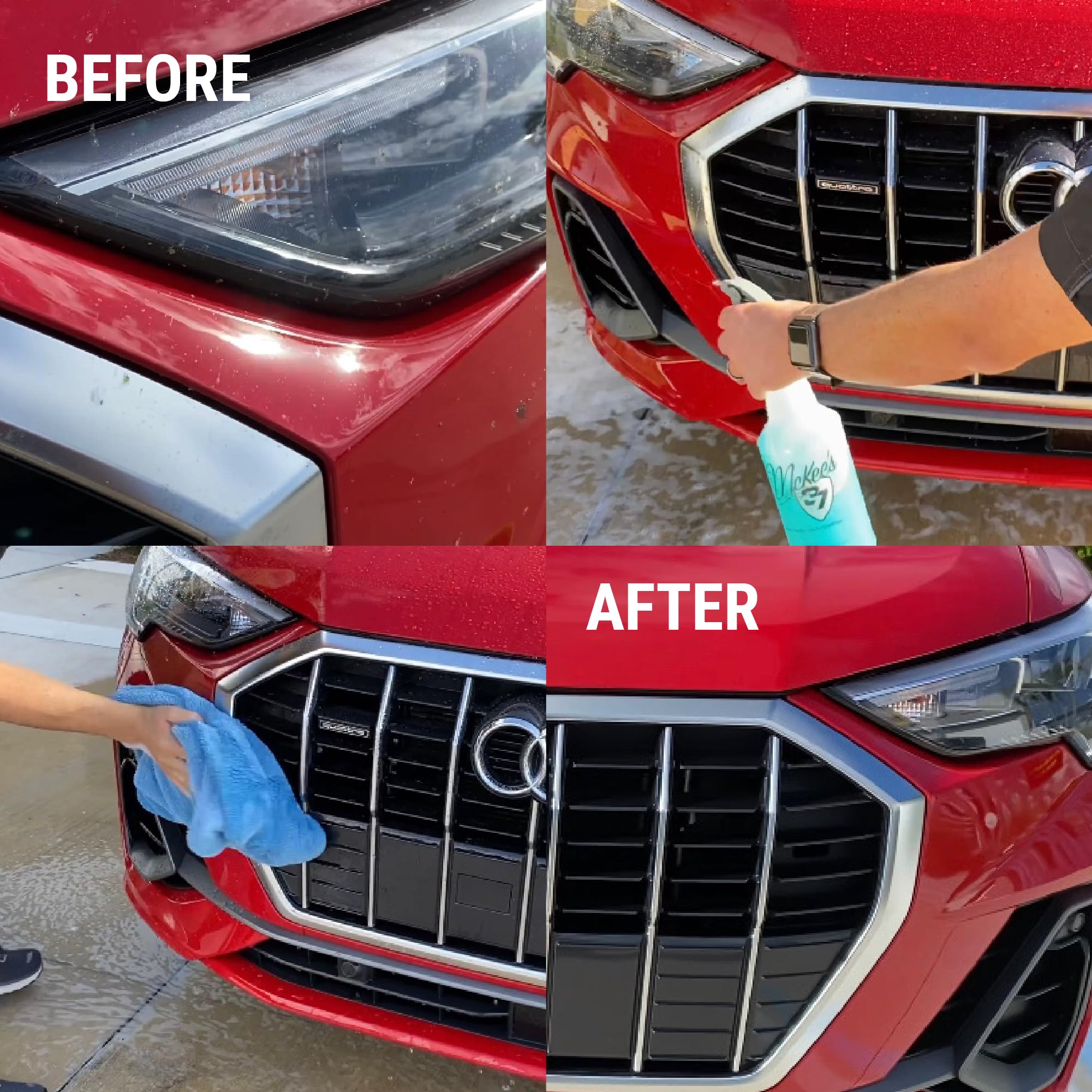 Mckee'S 37 - Road Kill Bug Remover Combo | Powerful Bug Remover For Cars Exterior With Safe & Effective Microfiber Scrubber (22