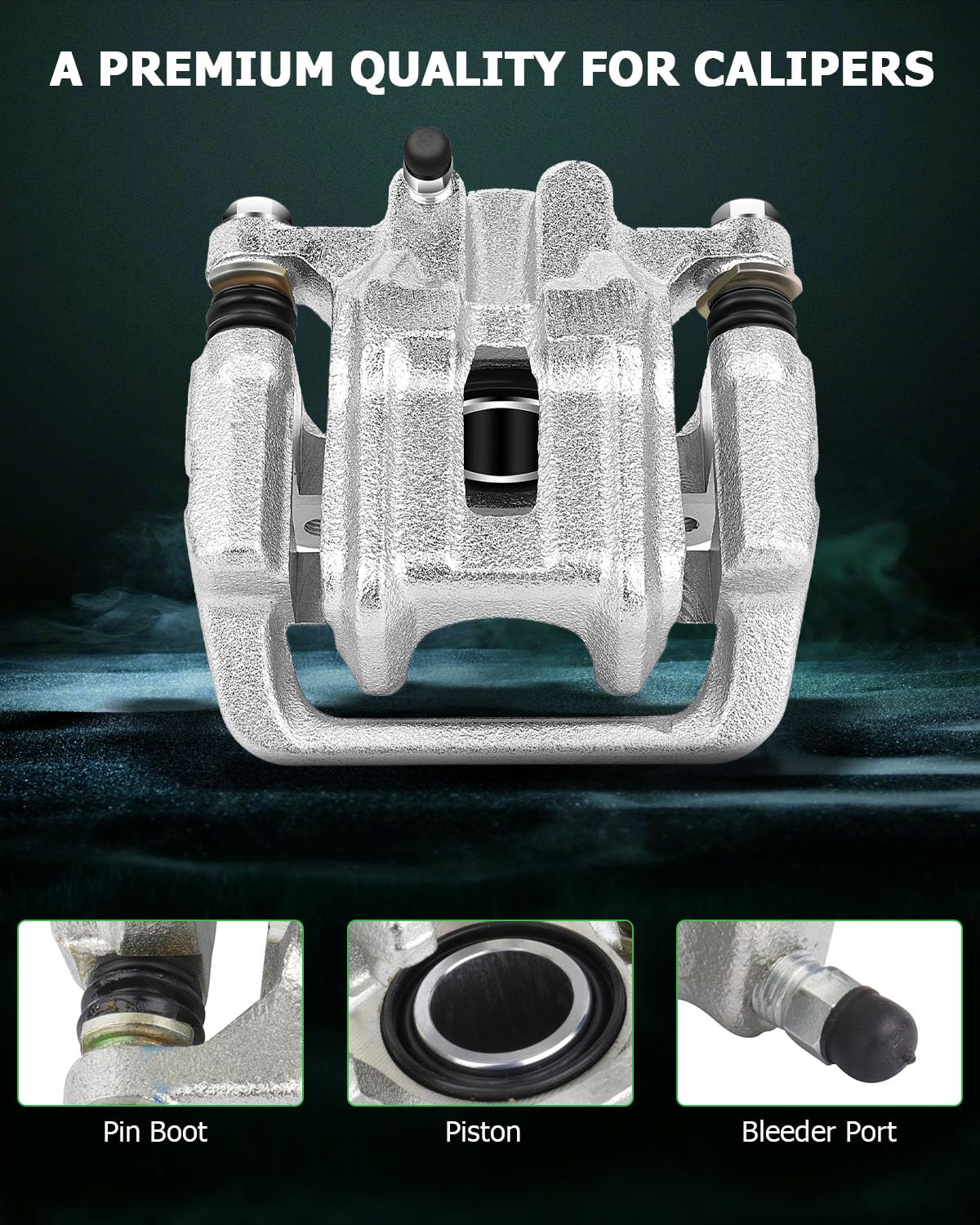 Scitoo Rear Left Brake Caliper With Bracket 19-B2589 Compatible For Acura Cl 2001-2003 For Acura Tl 1999-2008 For Honda Element