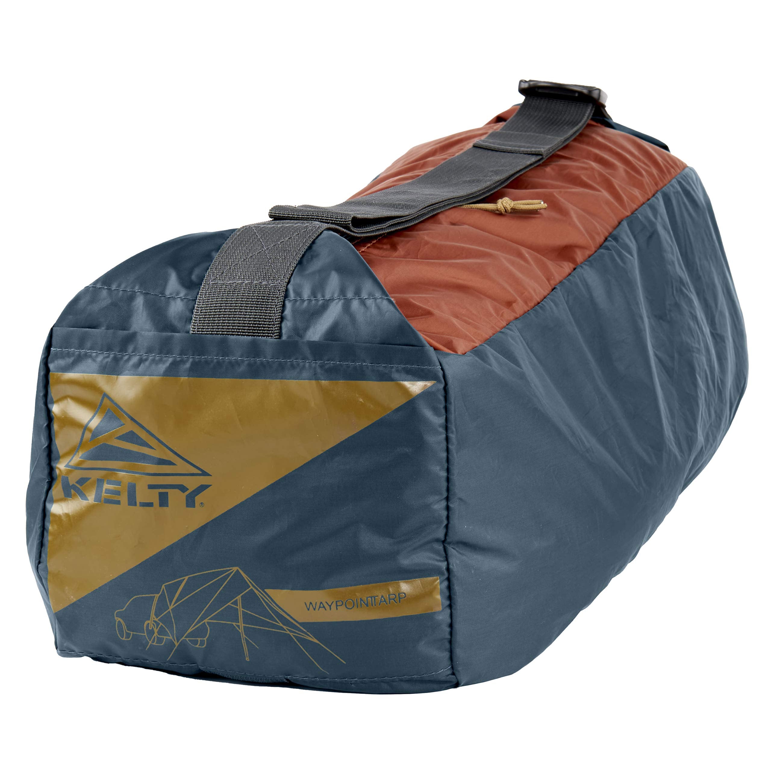 Kelty Waypoint Tarp, Reflecting Pond/Gingerbread, Semi-Universal Vehicle Mounting System, Enhanced Protection From The Elements, Single-Pole Design, Shark-Mouth Carry Bag For Easy Transport, & More
