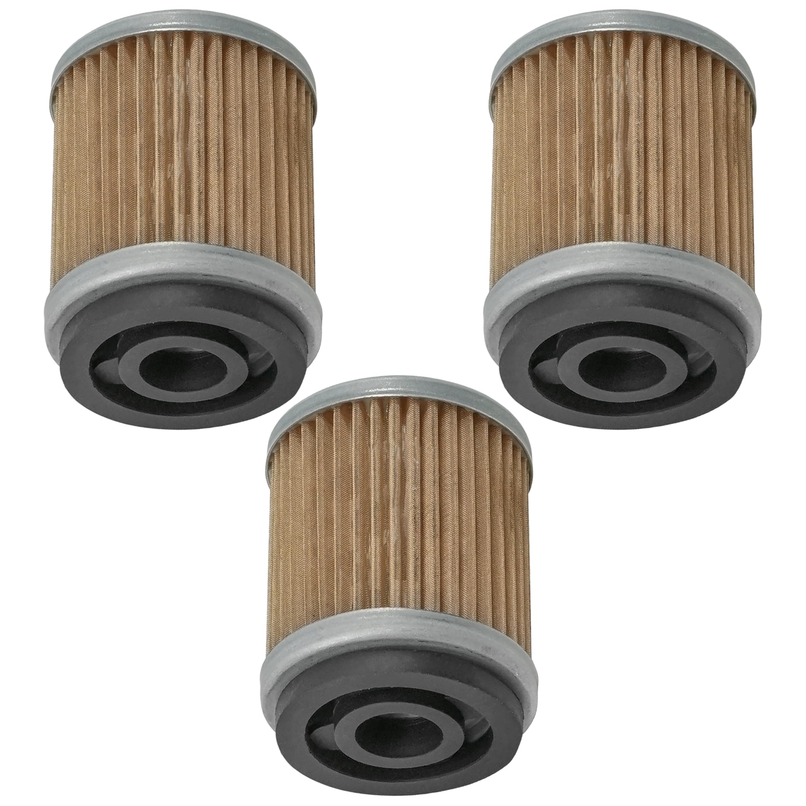 Caltric 3 Pack Oil Filter Compatible with Yamaha Tw200 Tw-200 Trailway 200 1987-2018