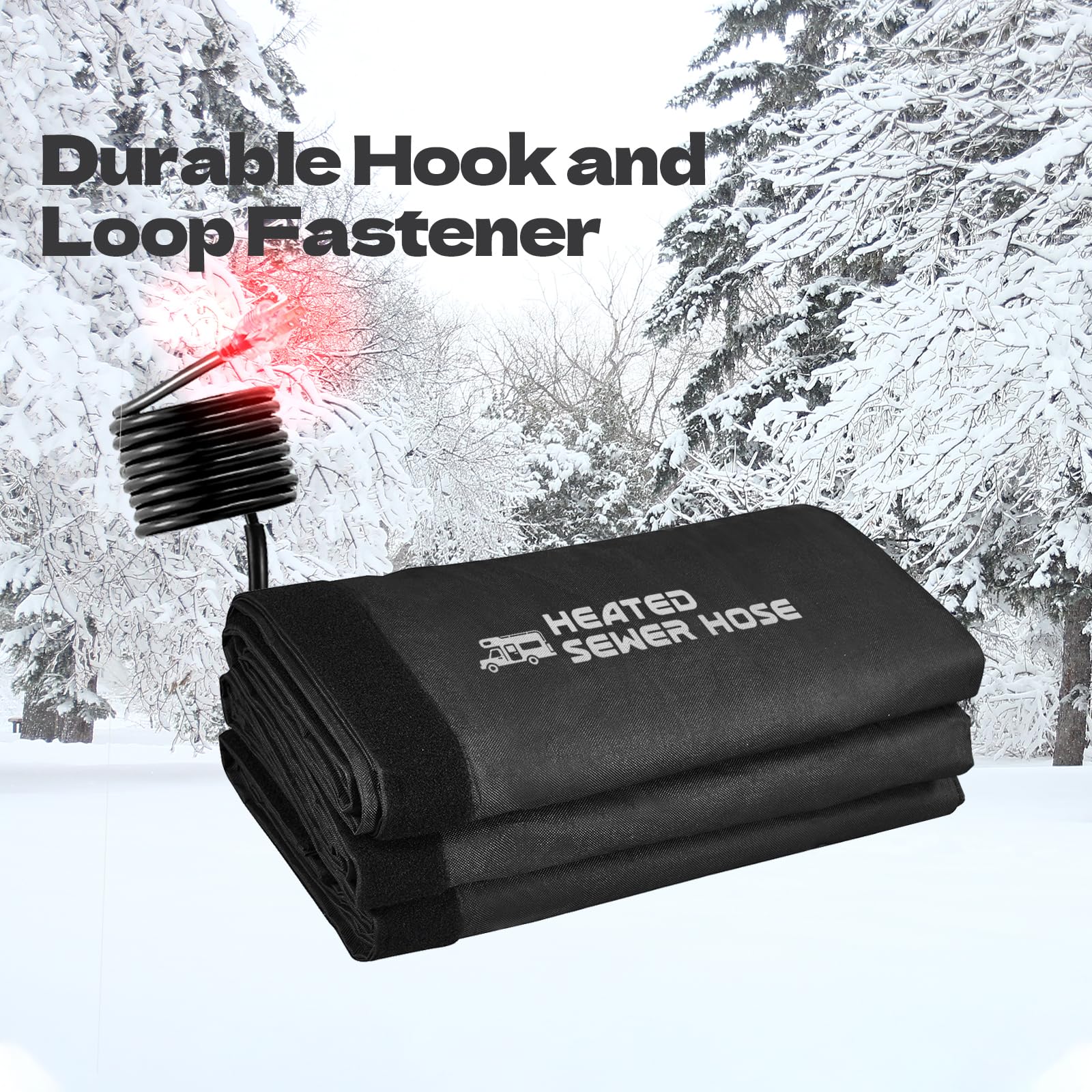 Rehoseup15Ft Electrical Heated Sleeve Of Rv Sewer Hose, Not Including Black Rv Sewer Hose, Heated Sleeve For Sewer Hose For Rv/C