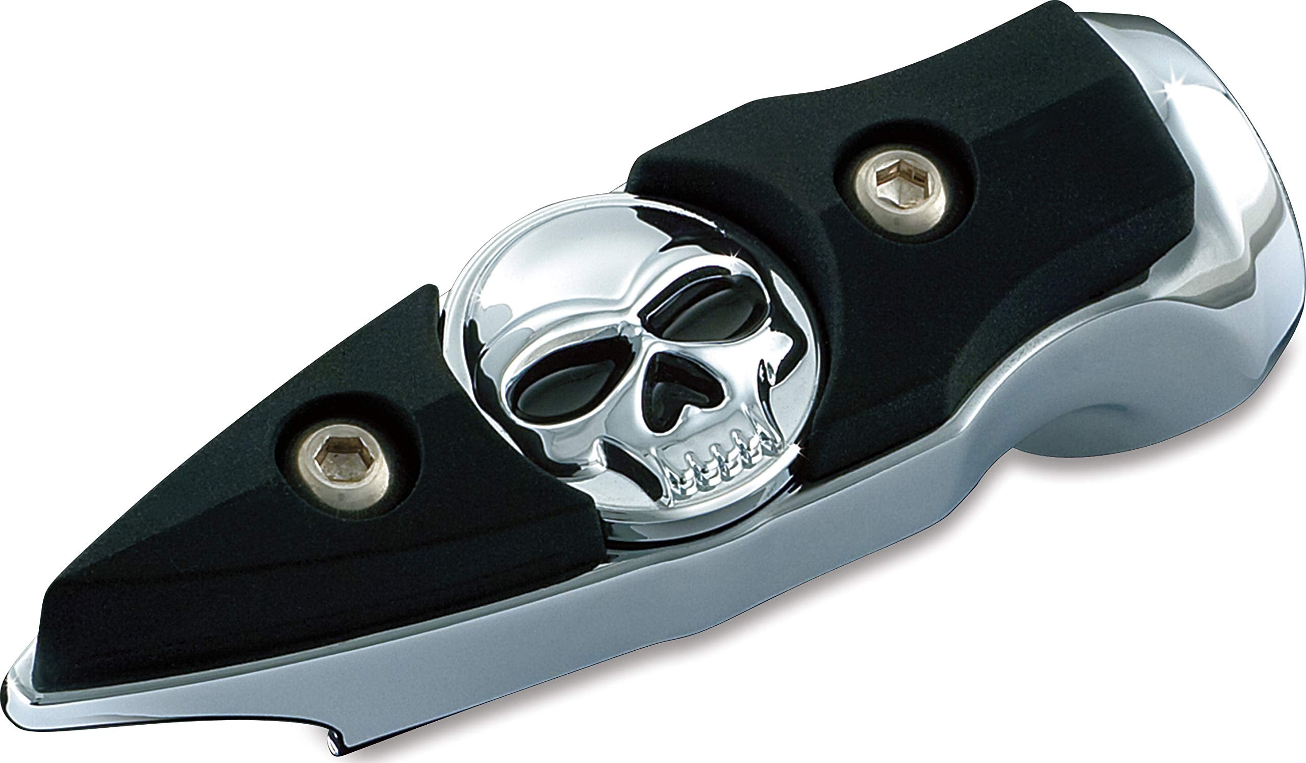 Kuryakyn 7520 Motorcycle Footpegs: Mini Dagger Zombie Skull Pegs Without Adapters, Chrome, 1 Pair