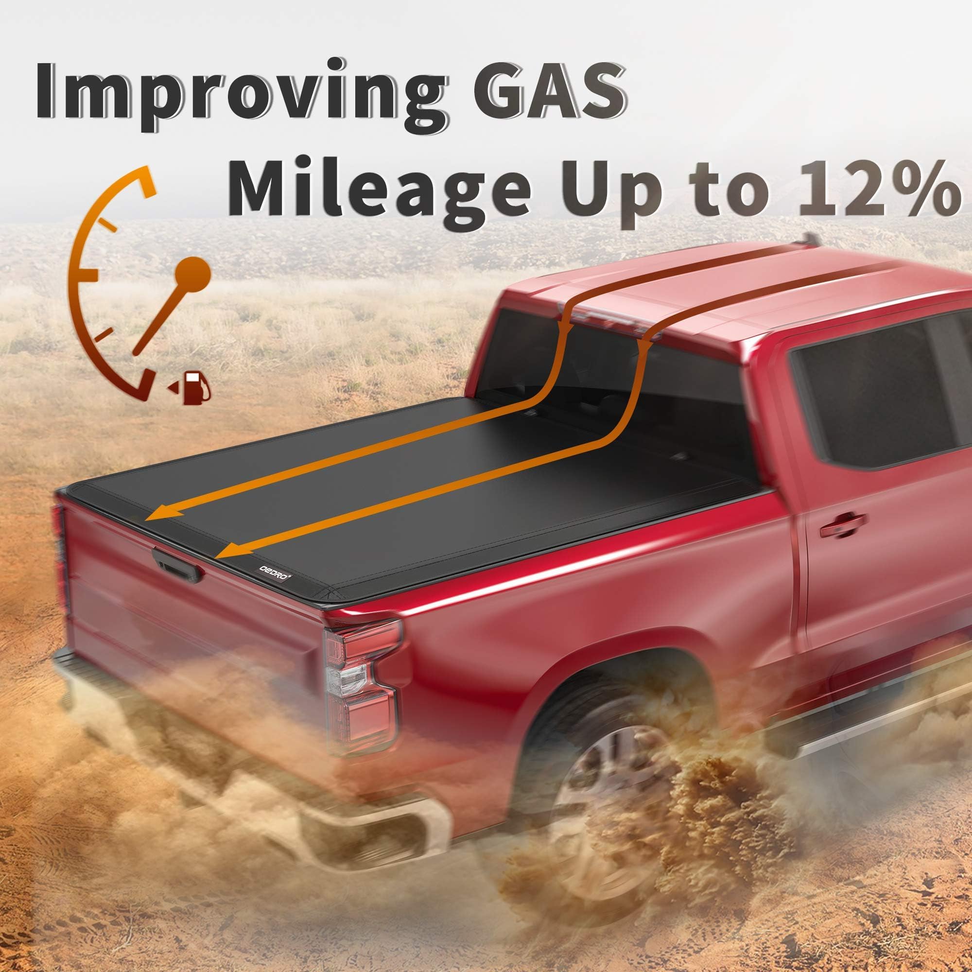 Oedro Soft Roll Up Truck Bed Tonneau Cover Compatible With 2019 2020 2021 2022 2023 2024 Dodge Ram 1500 New Body Style 5.6 Ft Be