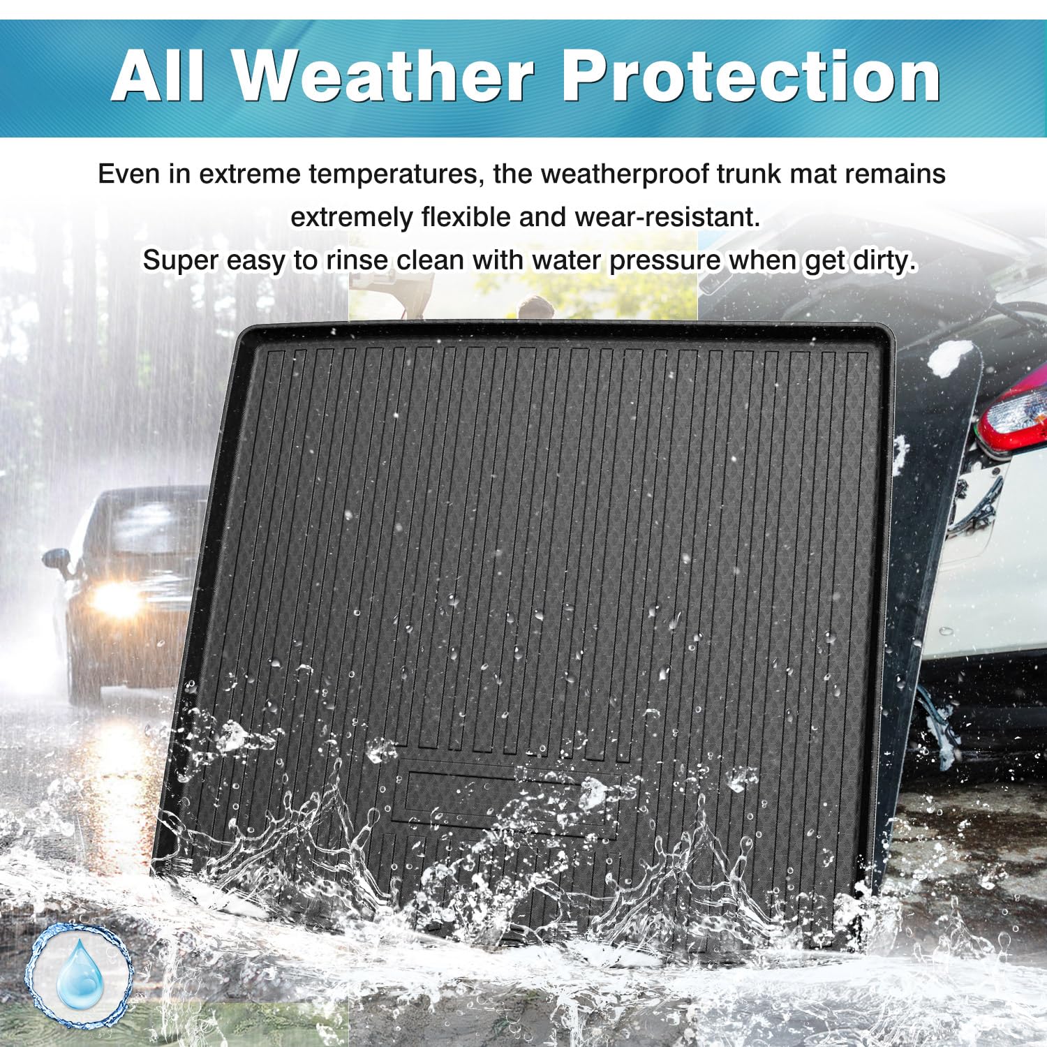 Mixsuper Custom Fit Cargo Liner For Mercedes-Benz Gle Class 2020-2025, All Weather Cargo Mat For Mercedes Benz Gle Suv 5 Passeng