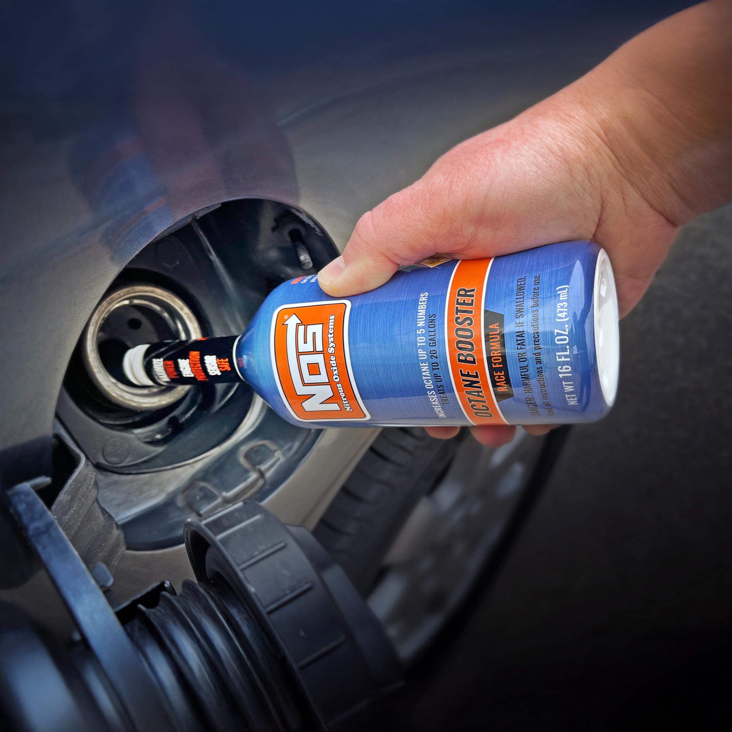 NOS Octane Booster - Increases Octane Up to 5 Points - Boosts Power in Turbocharged & High Compression Engines - Off-Road & Raci