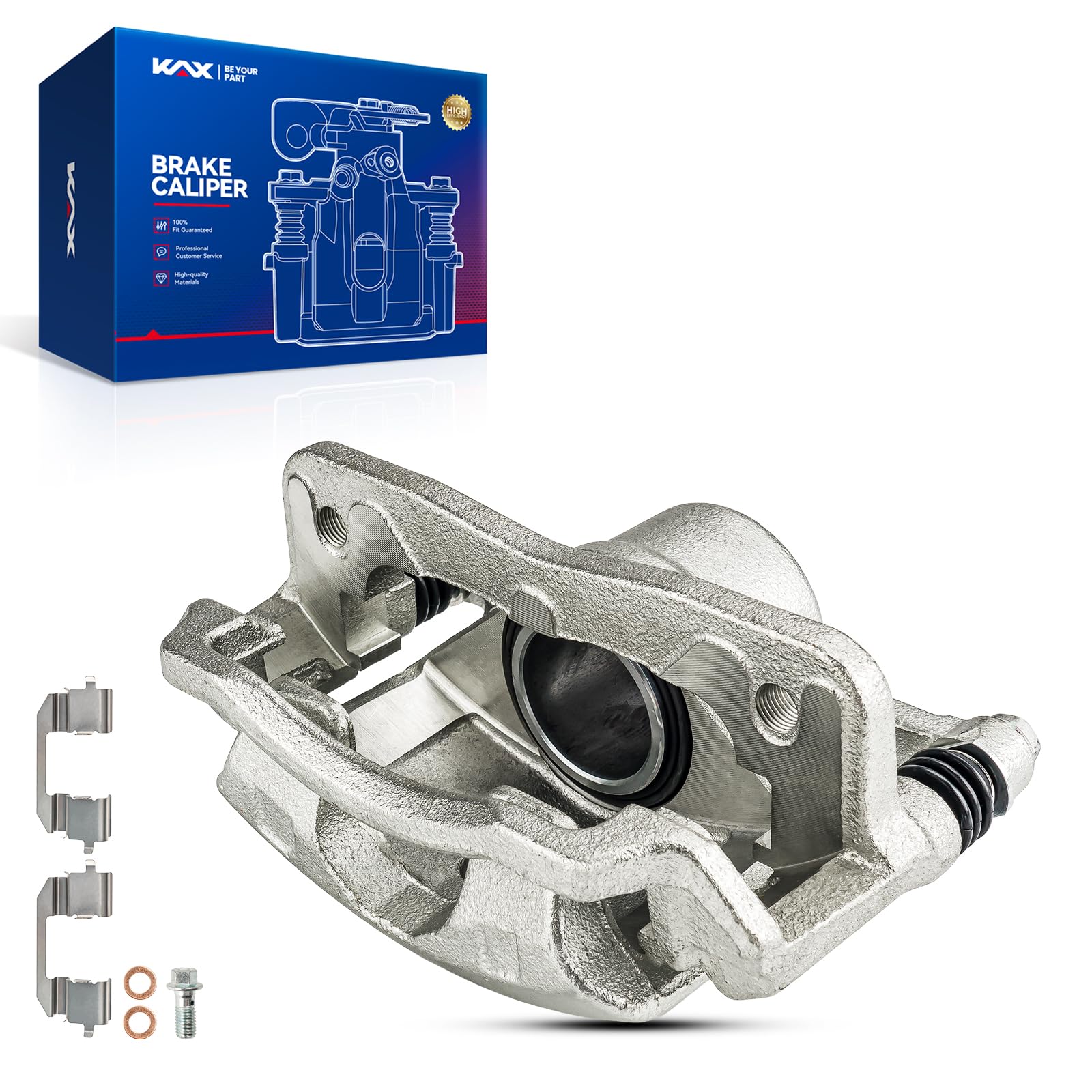 Kax Disc Brake Caliper Assembly Fit For Civic 2001-2005 (Front Left Driver Side), Civic 1996-2000 2006-2011, Insight 2010-2014(F