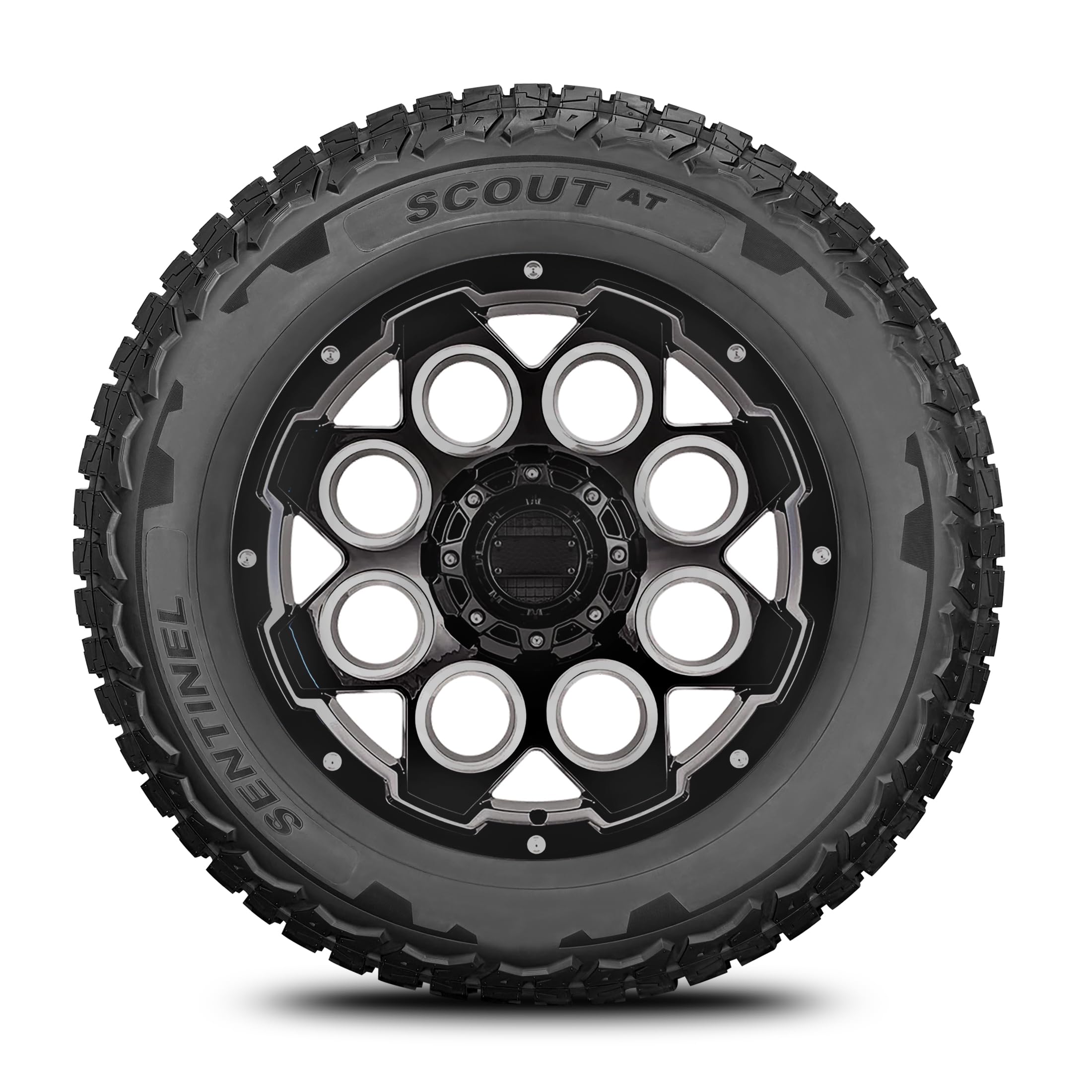 Sentinel SCOUT AT All-Terrain Light Truck/SUV Tire LT225/75R16 Load Range E (10 Ply) 115/112S - Includes Road Hazard Warranty (T