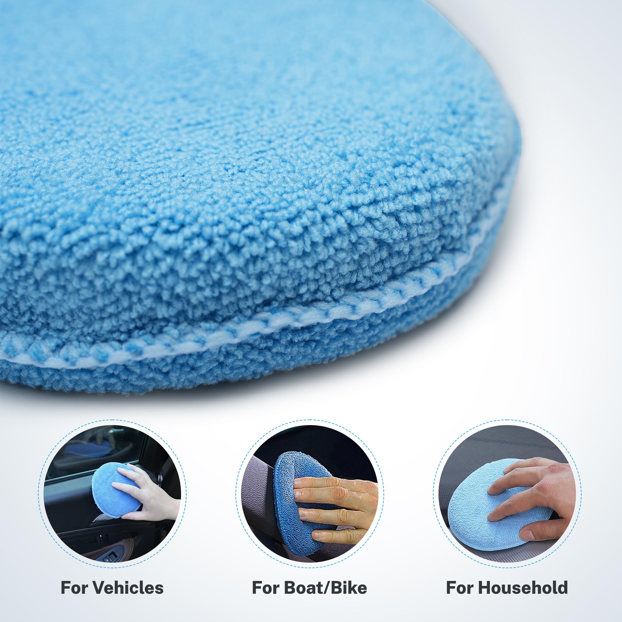 Sm Arnold Microfiber 4.5'' Round Applicator 2-Pack [25-522]