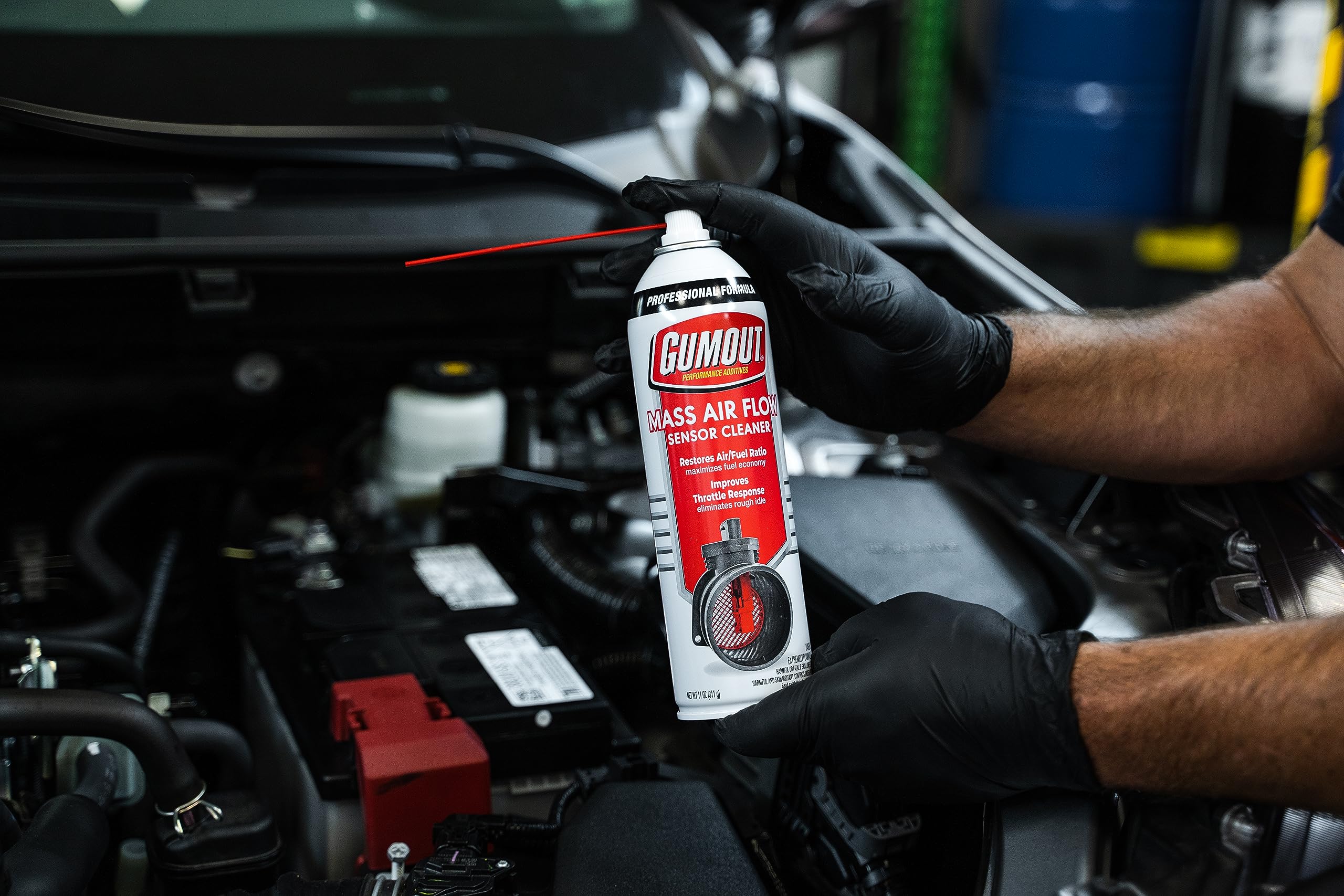 Gumout 540041 Professional Formula Mass Air Flow Sensor Cleaner, 11 Oz
