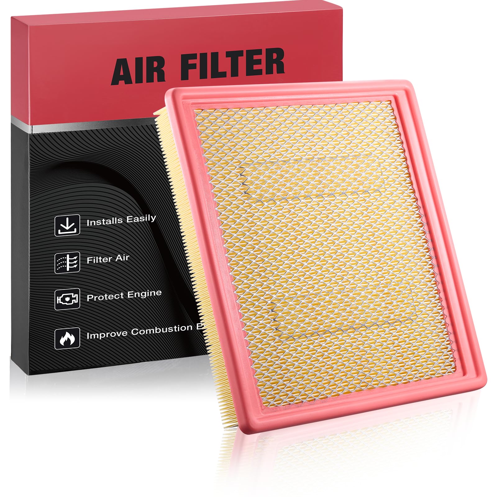 BDFHYK CA11959 Engine Air Filter Compatible with Chevrolet Colorado & GMC Canyon, 2015-2022, 2.5L 2.8L 3.6L, Replace# 23248945 A