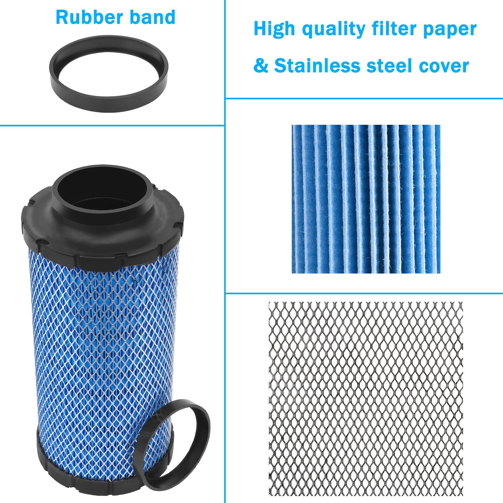 Anoety air filter Replace for Polaris RZR XP Turbo/RZR 1000 XP 2014 2015 2016 2017 2018 2019 2020 2021 2022 2023#2882234 1240822