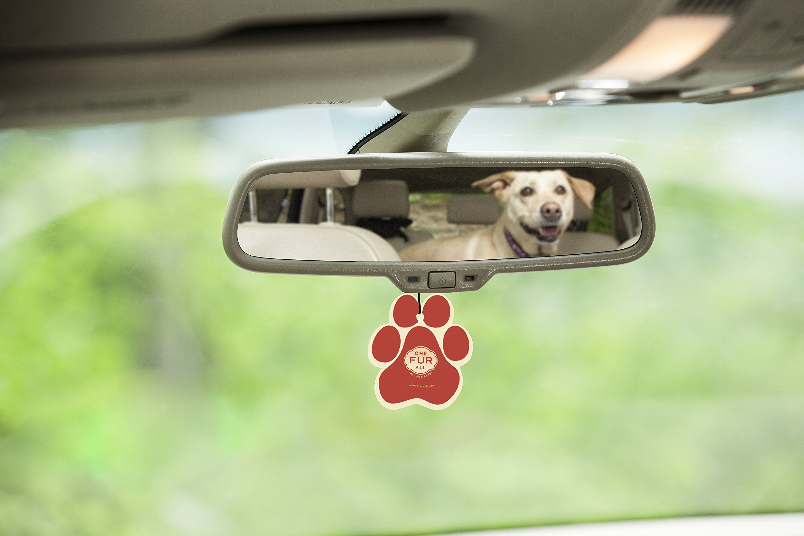 One Fur All Pet House Air Freshener - Ruby Red Grapefruit Pack Of 4 - Non-Toxic, Pet-Friendly For Small Spaces & Car - Hanging O