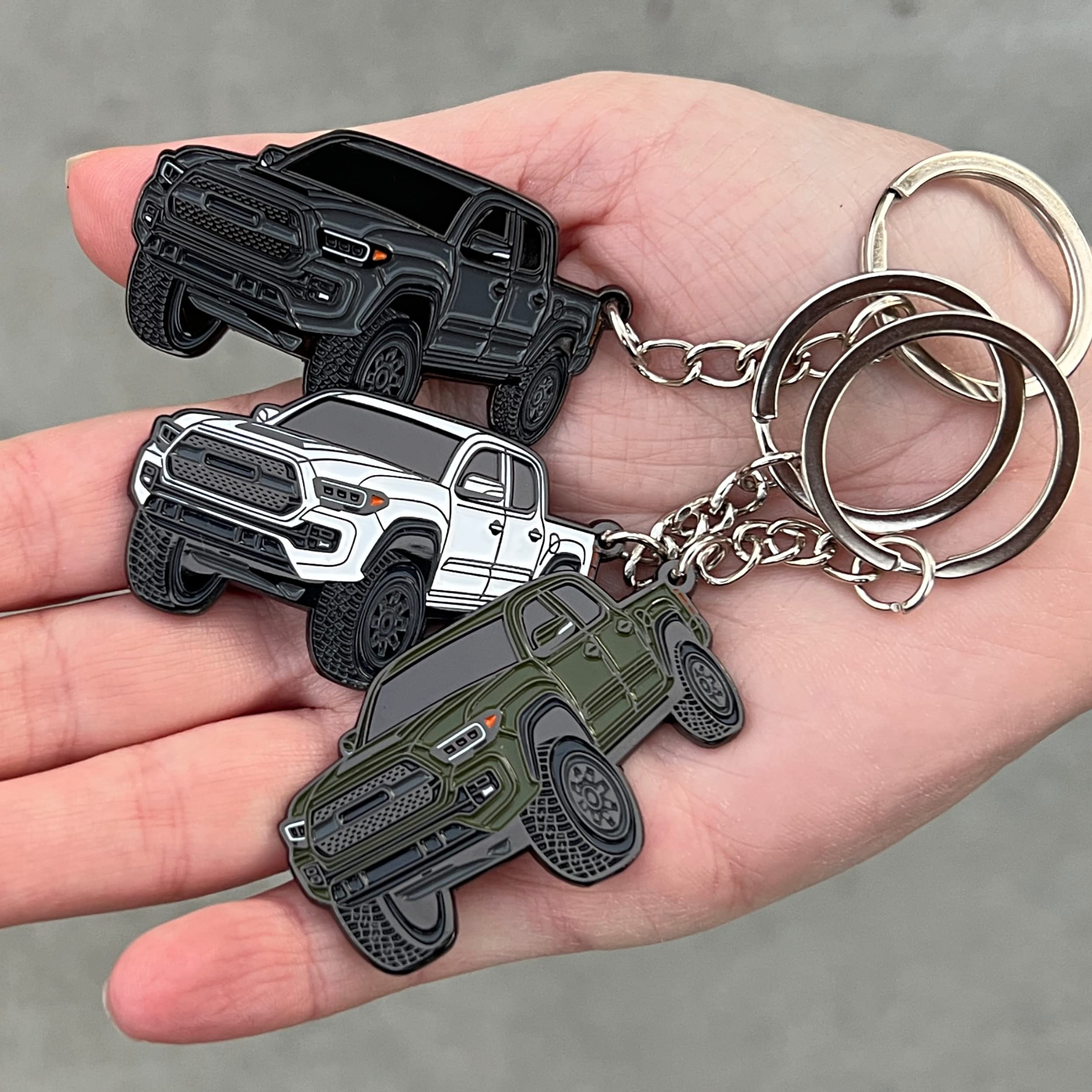 Four Wheel Beast Tacoma Keychain - Tacoma Accessories 2016-2022 Mods Cool Pro Sport Off Road Key Chain Fob Cover 3Rd Gen Toy Tru