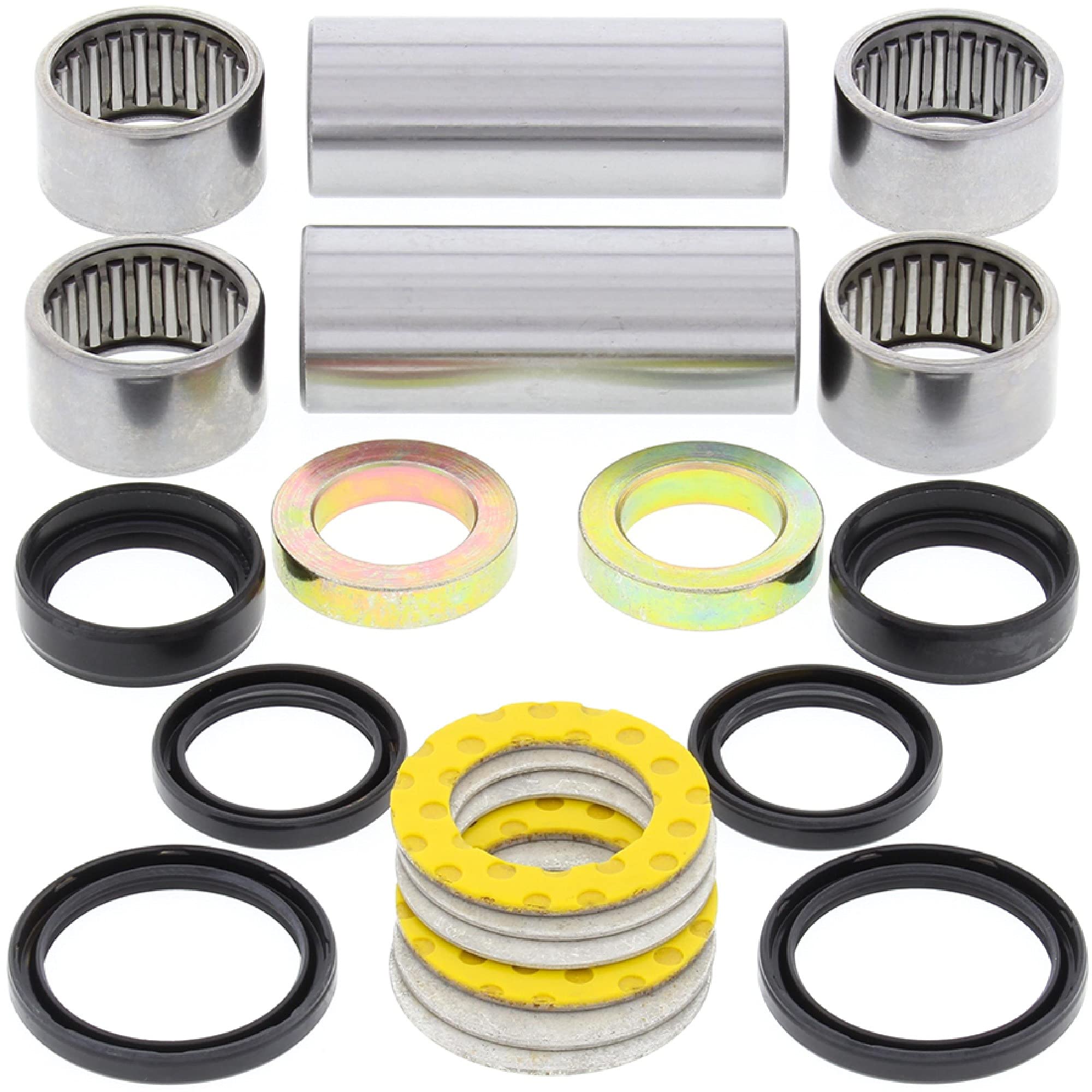 All Balls Racing 28-1072 Swing Arm Bearing Seal Kit Compatible With/Replacement For Yamaha YZ125 2002-04,WR250F 2002-05,YZ250 20