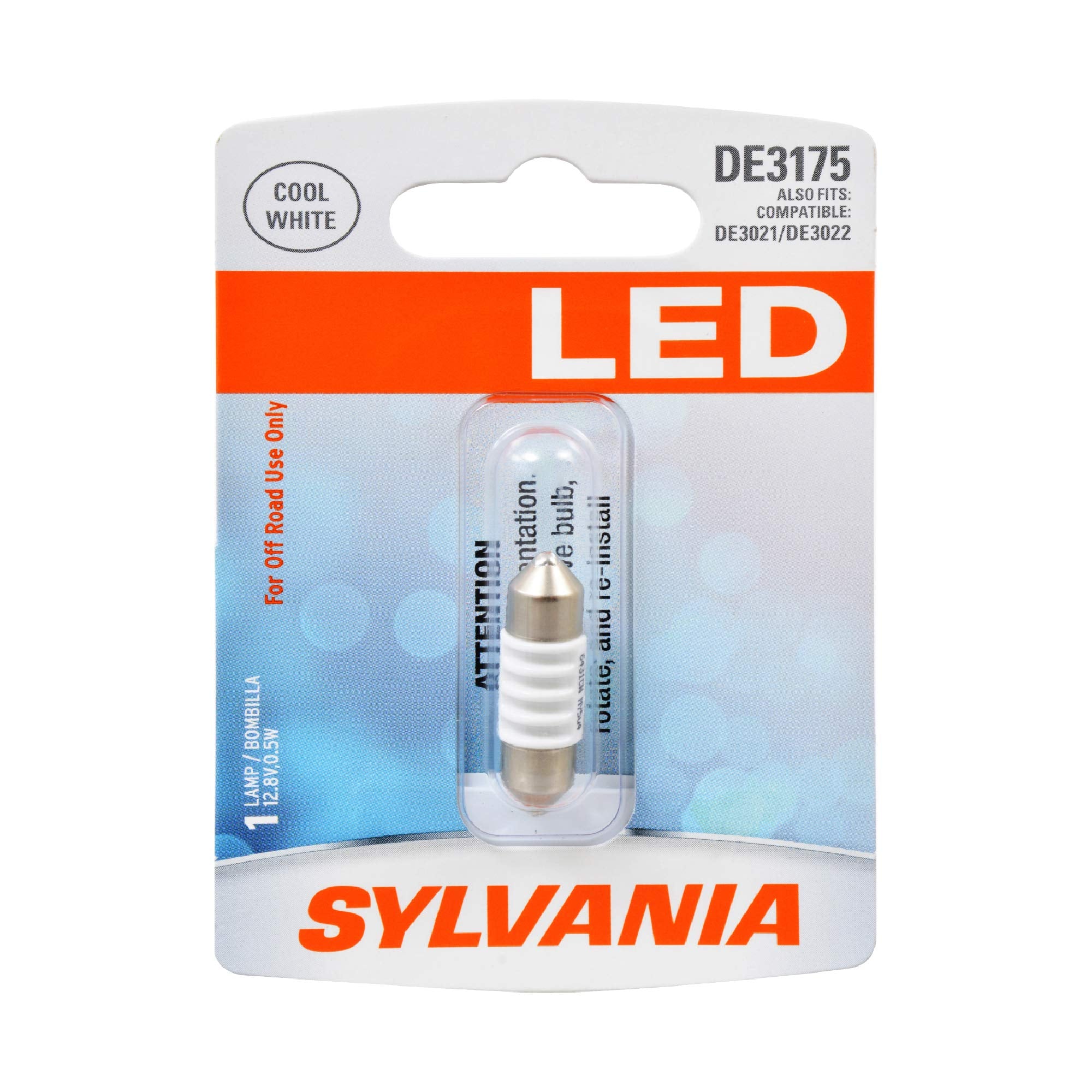 Sylvania - De3175 31Mm Festoon Led White Mini Bulb - Bright Led Bulb, Ideal For Interior Lighting - Map, Dome, Cargo And License