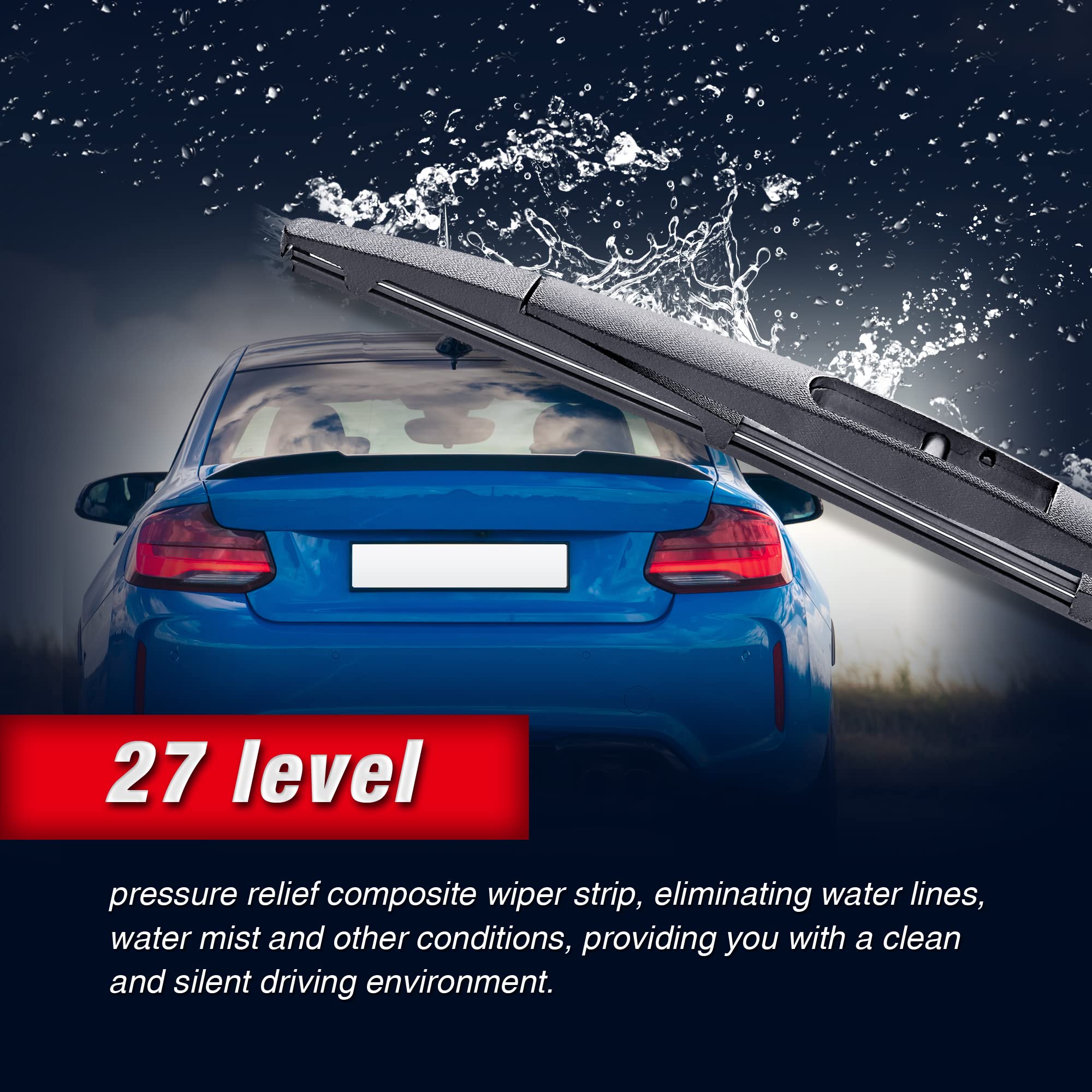 12'' Rear Wiper Blade Replacement for Honda CR-V 2022-2017 Subaru Crosstrek 2022-2016 Impreza 2014-2012 XV Crosstrek 2015-2013 M