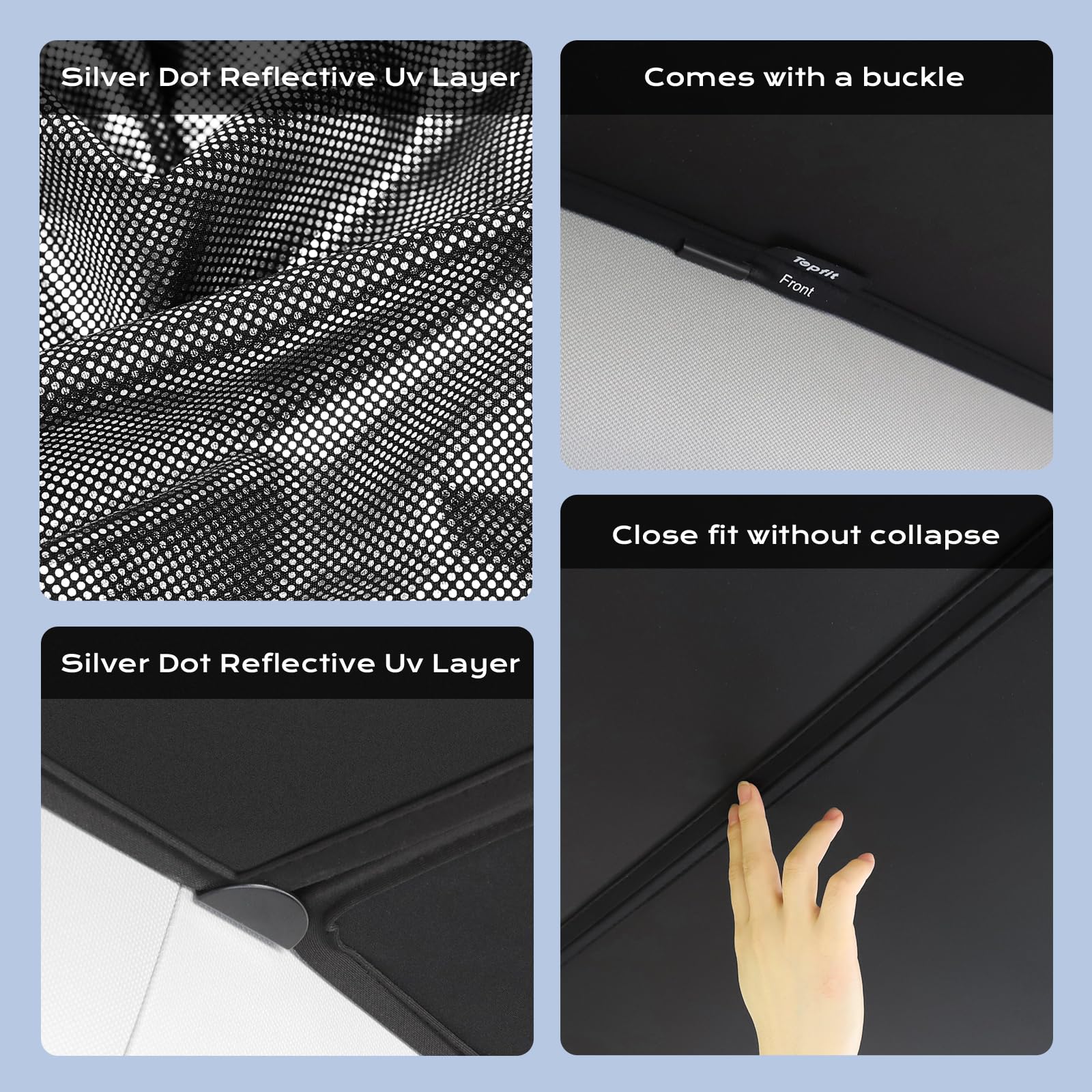 New Model Y Roof Sunshade Heat-Insulating, Uv-Protective, Nano-Reflective Interior Accessories For Tesla Model Y 2025 (Juniper)