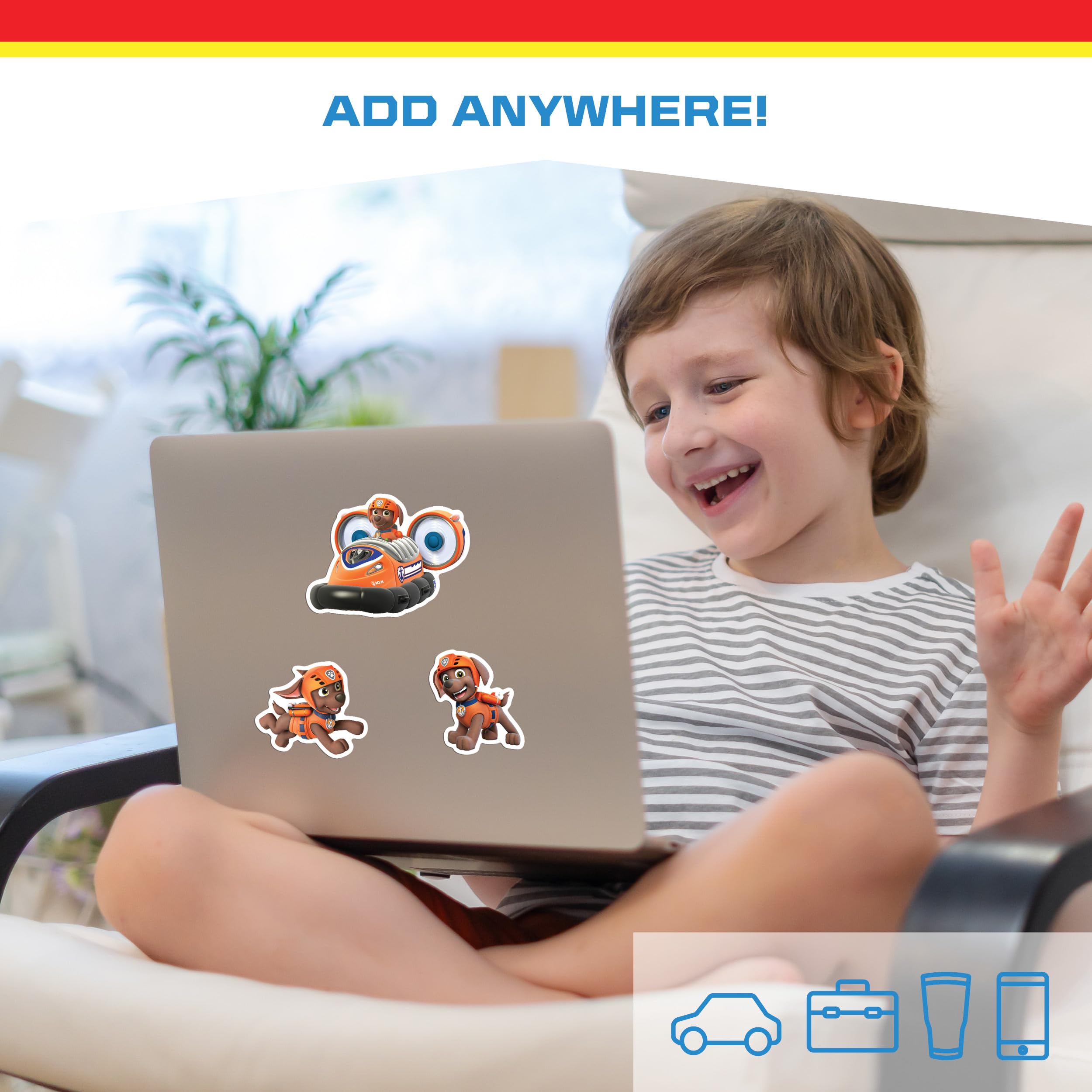 Paw Patrol Zuma Decals - Set Of 3 Vinyl Stickers For Kids And Adults - Vinyl Decals For Laptop, Tumbler, Water Bottle, Vehicles