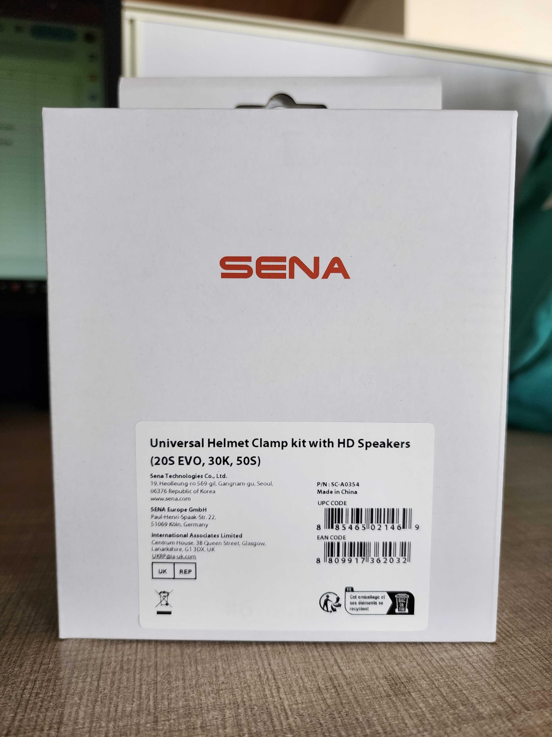 Sena Universal Helmet Clamp Kit With Hd Speakers For 20S Evo, 30K, 50S