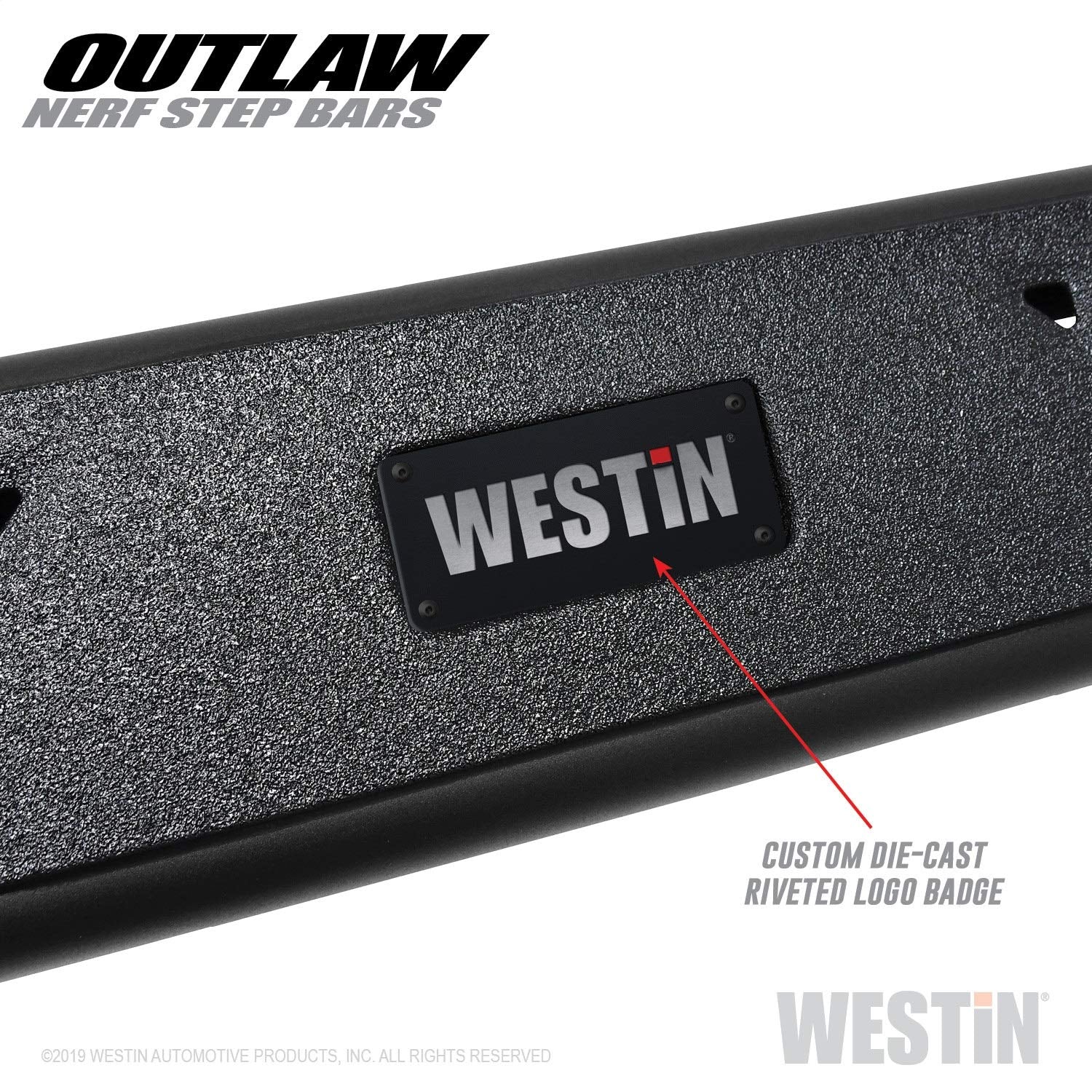 Westin 58-53715 Outlaw Nerf Bars Fits 2014-2018 Silverado Sierra 1500 2019 Silverado Ld Sierra 1500 Limited 2015-2019 Silverado Sierra 2500 3500 Double Cab Textured Black Pair