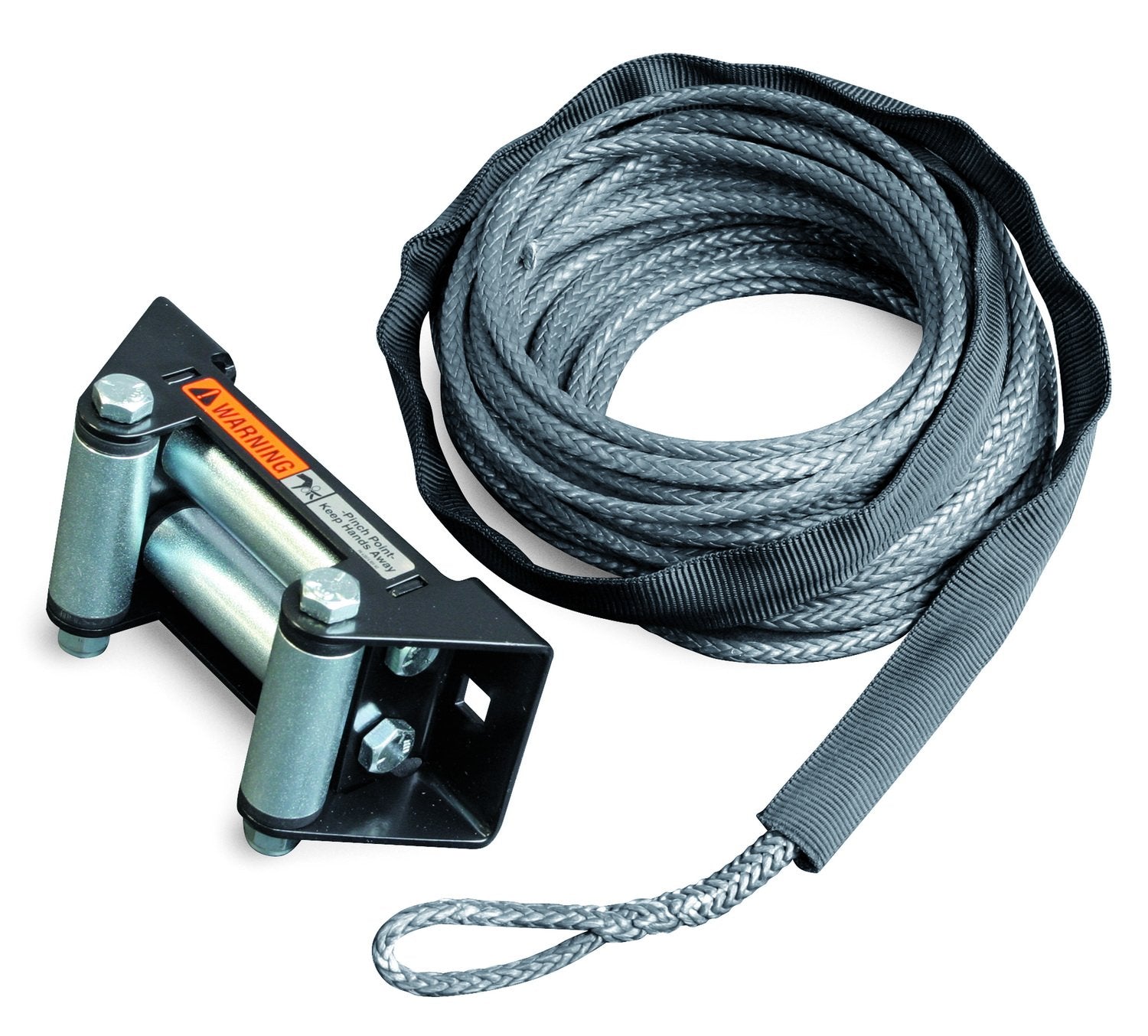 WARN 72495 ATV Winch Component Accessory: Synthetic Cable Rope Conversion Kit with Roller Fairlead: 5/32 Diameter x 40 Length