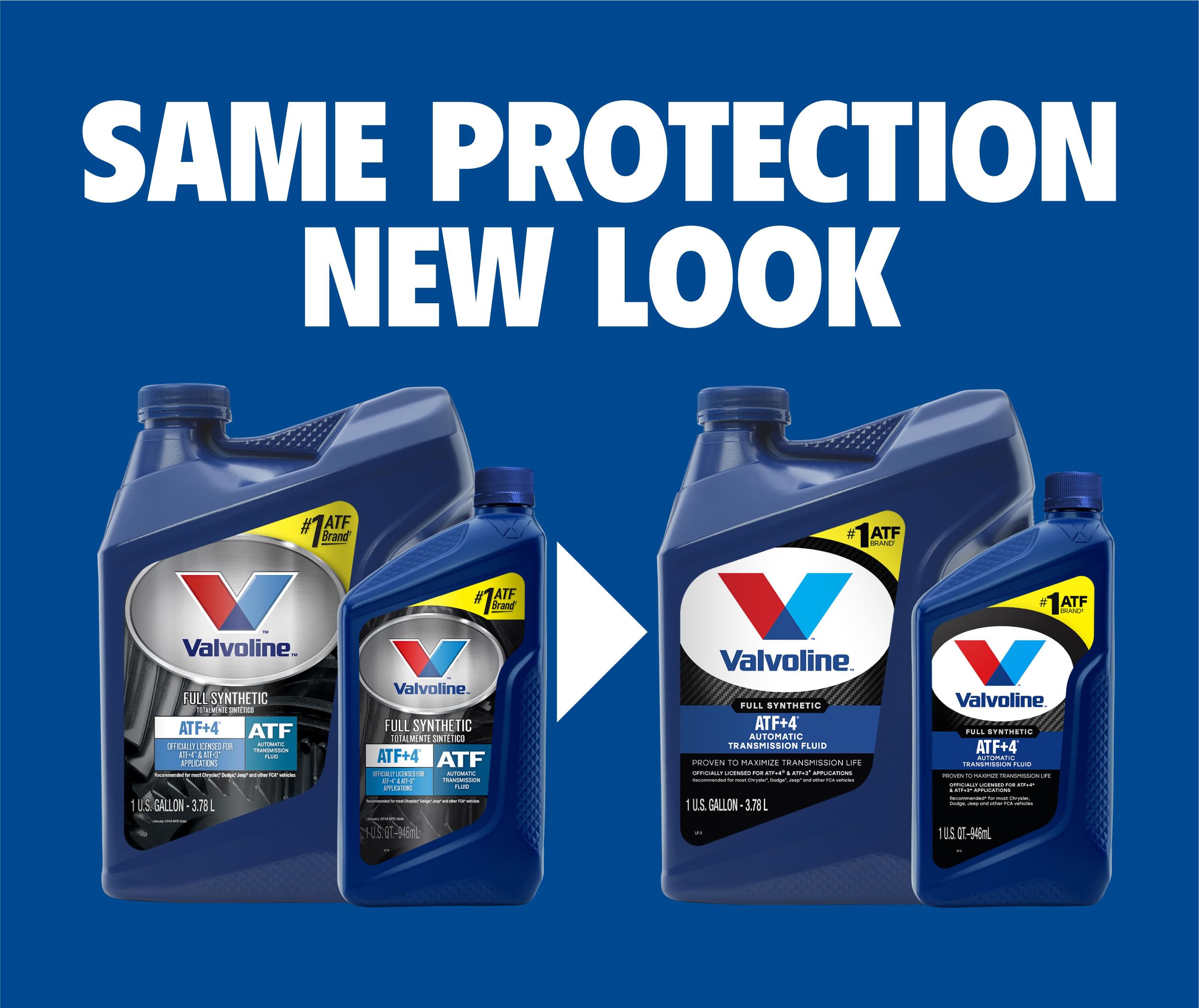 Valvoline Atf +4 Full Synthetic Automatic Transmission Fluid 1 Ga, Case Of 3