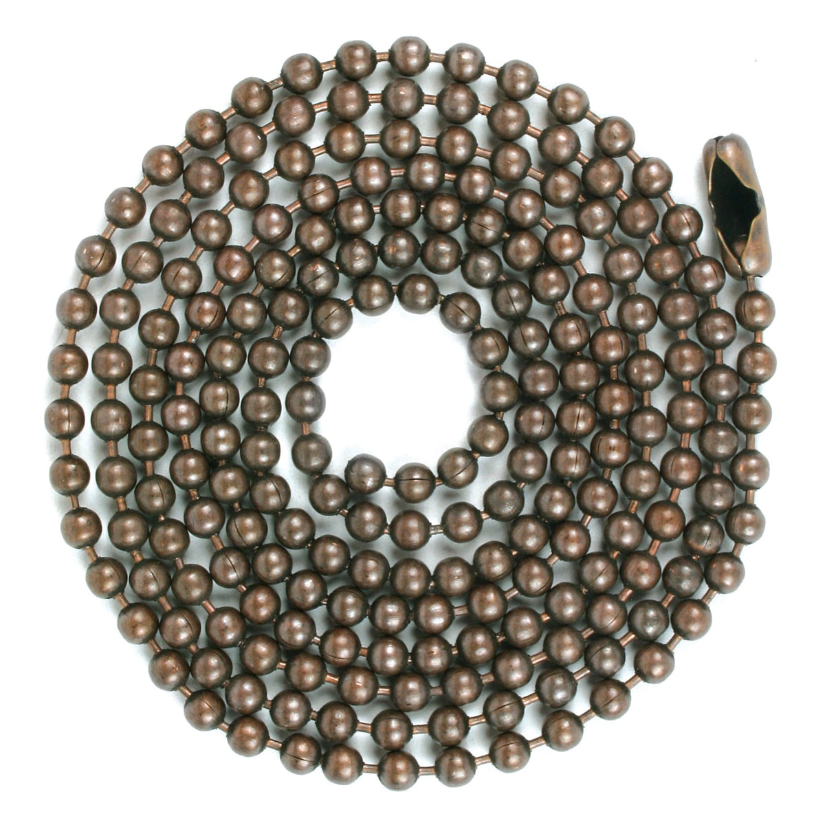Beaded Chain #6, 3' with Connector – Rustic Antique Finish