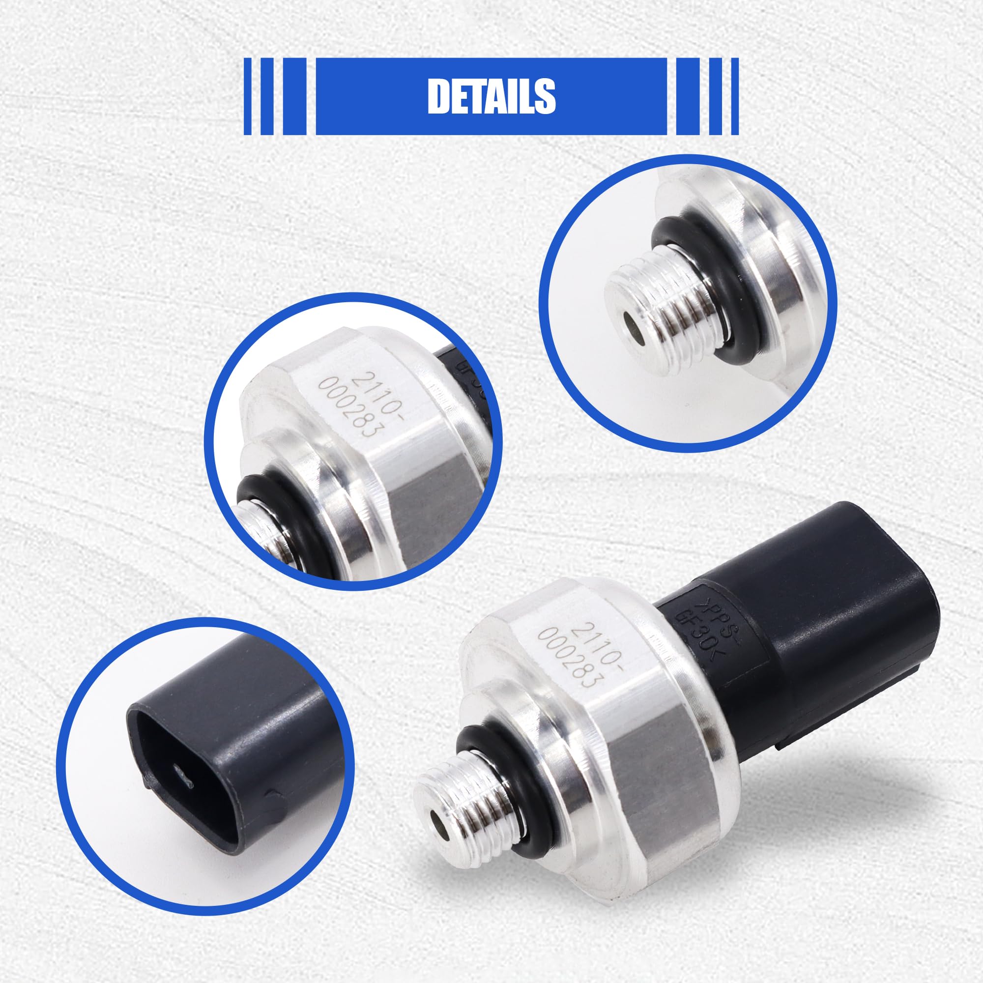 Hisport A/C Pressure Sensor Switch - Pressure Transducer Compatible With Mercedes Benz 2004-2023 Dodge 2007-2009 Smart 2008-2016
