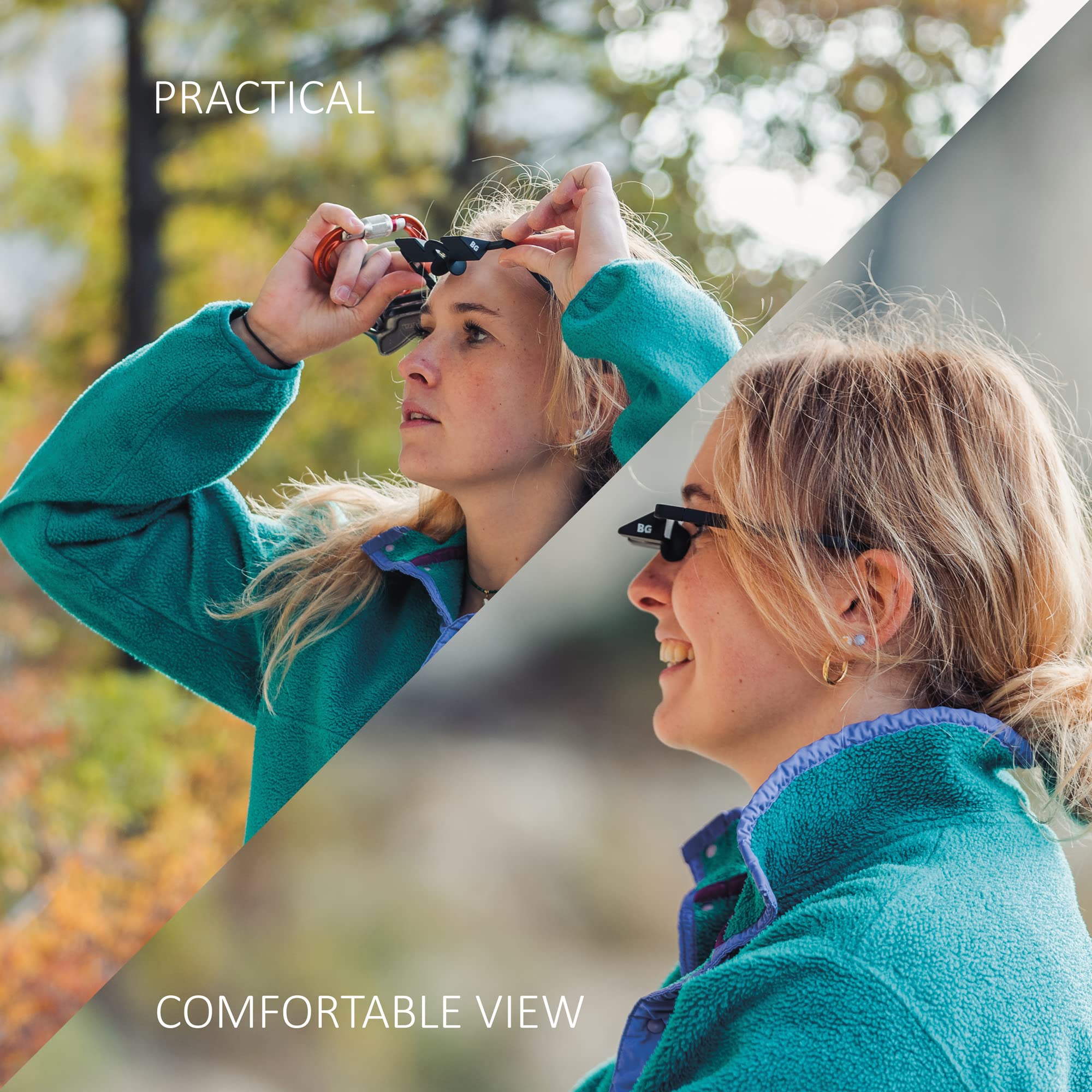 BG Climbing Belay Glasses for Rock Climbing - Black - Model 123456