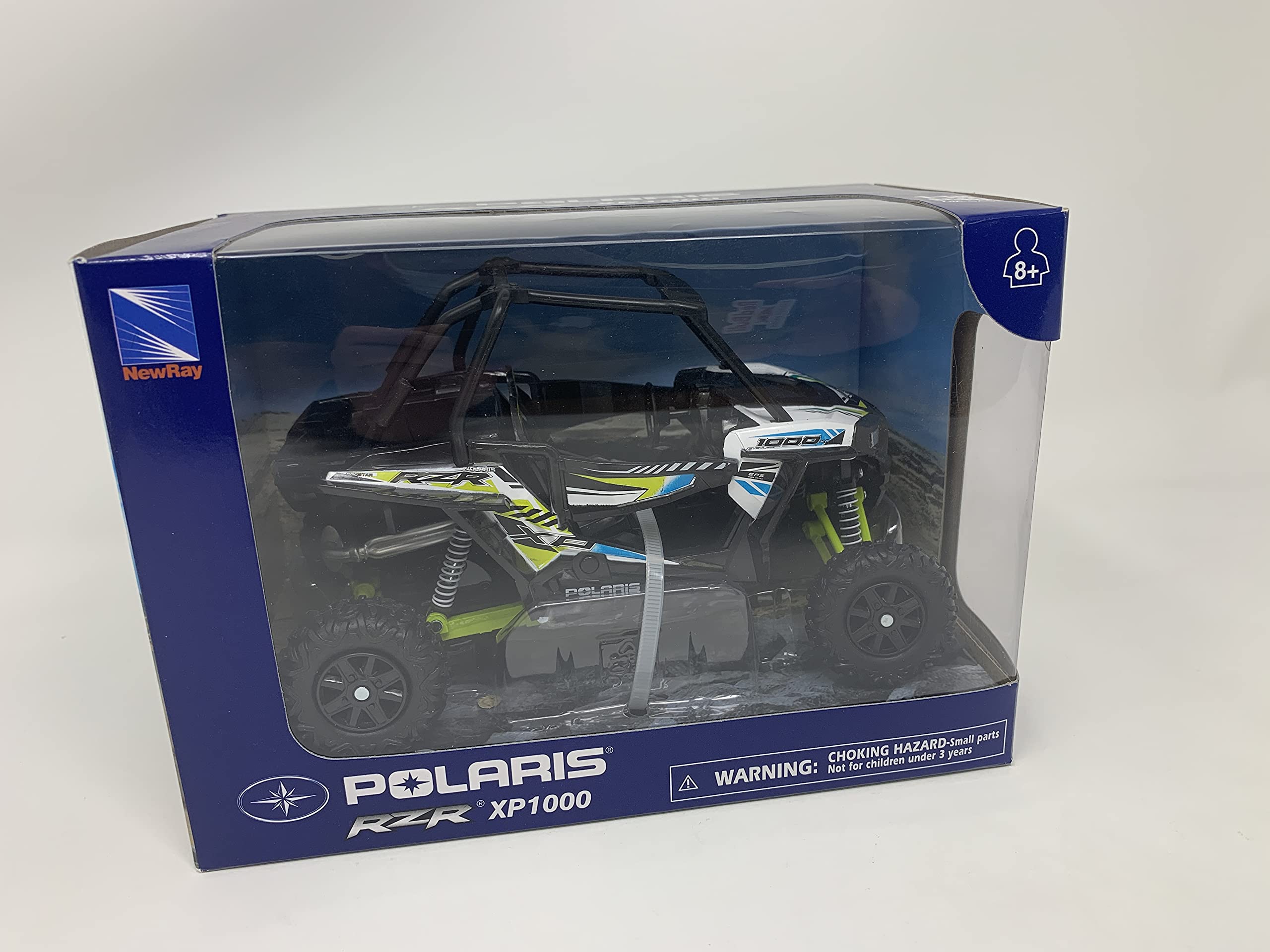New-Ray 1:18 Scale Polaris Rzr Xp 1000 White Lightning