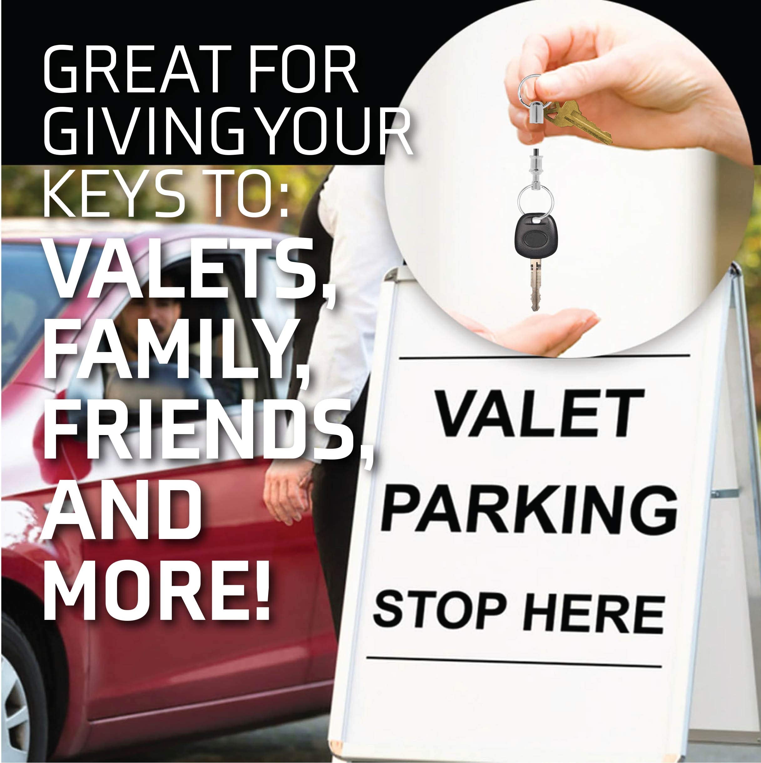 Lucky Line Quick Release, Pull-Apart Key Holder Separator, Pack Of 5, Silver (70705)