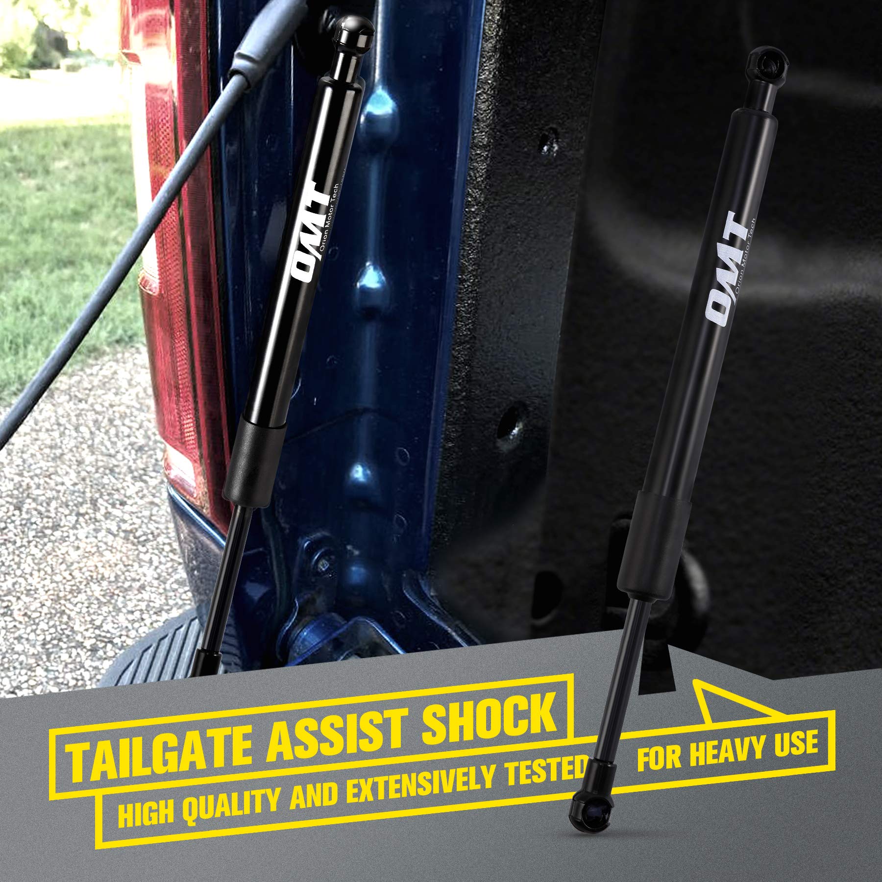 Orion Motor Tech Tailgate Assist for 15-23 Ford F150, Silver Lift Shock Accessory, Truck Tailgate Support System