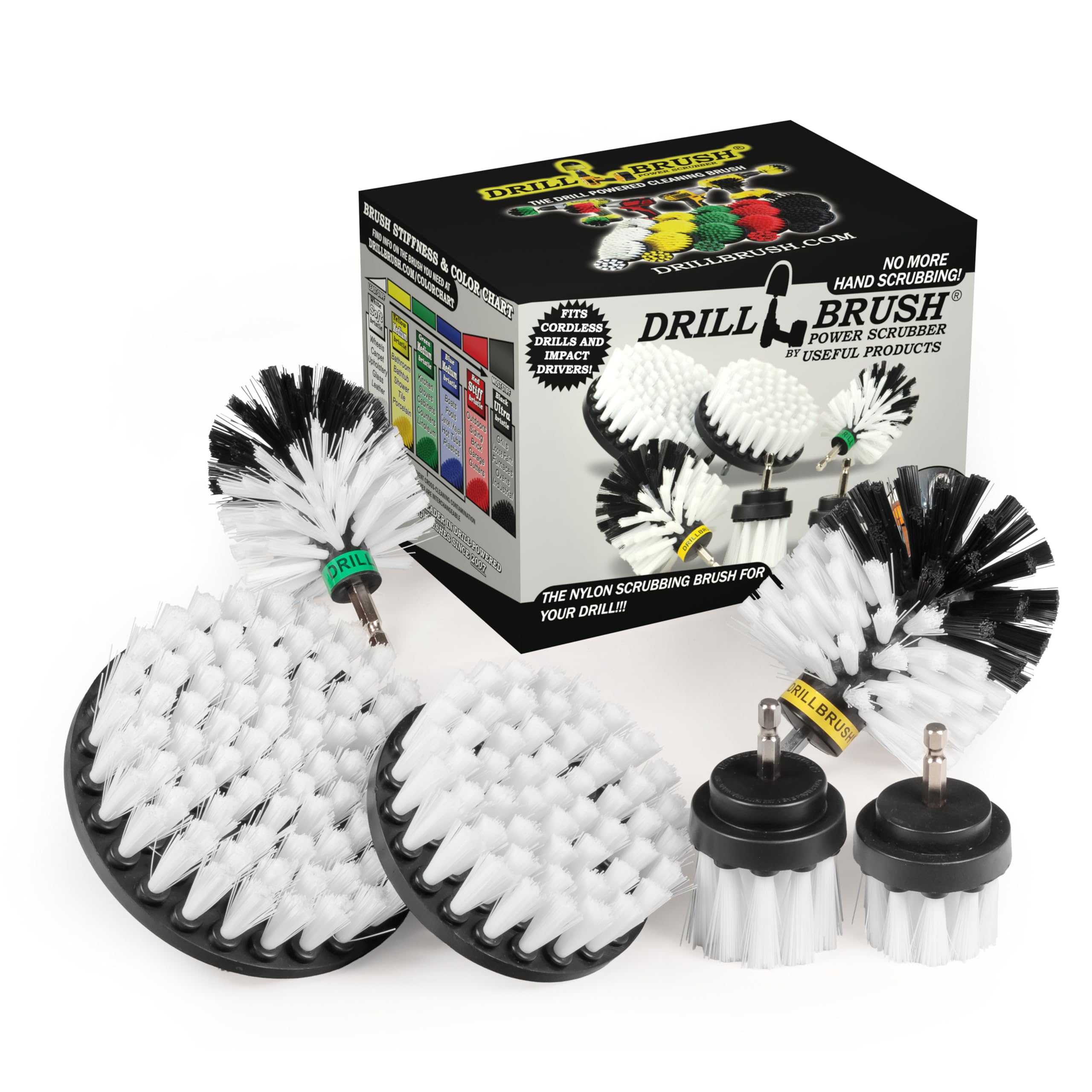 Drill Brush - Ultimate Car Wash Kit - Cleaning Supplies - Car Carpet - Truck Accessories - Wheel Brush - Motorcycle Accessories 