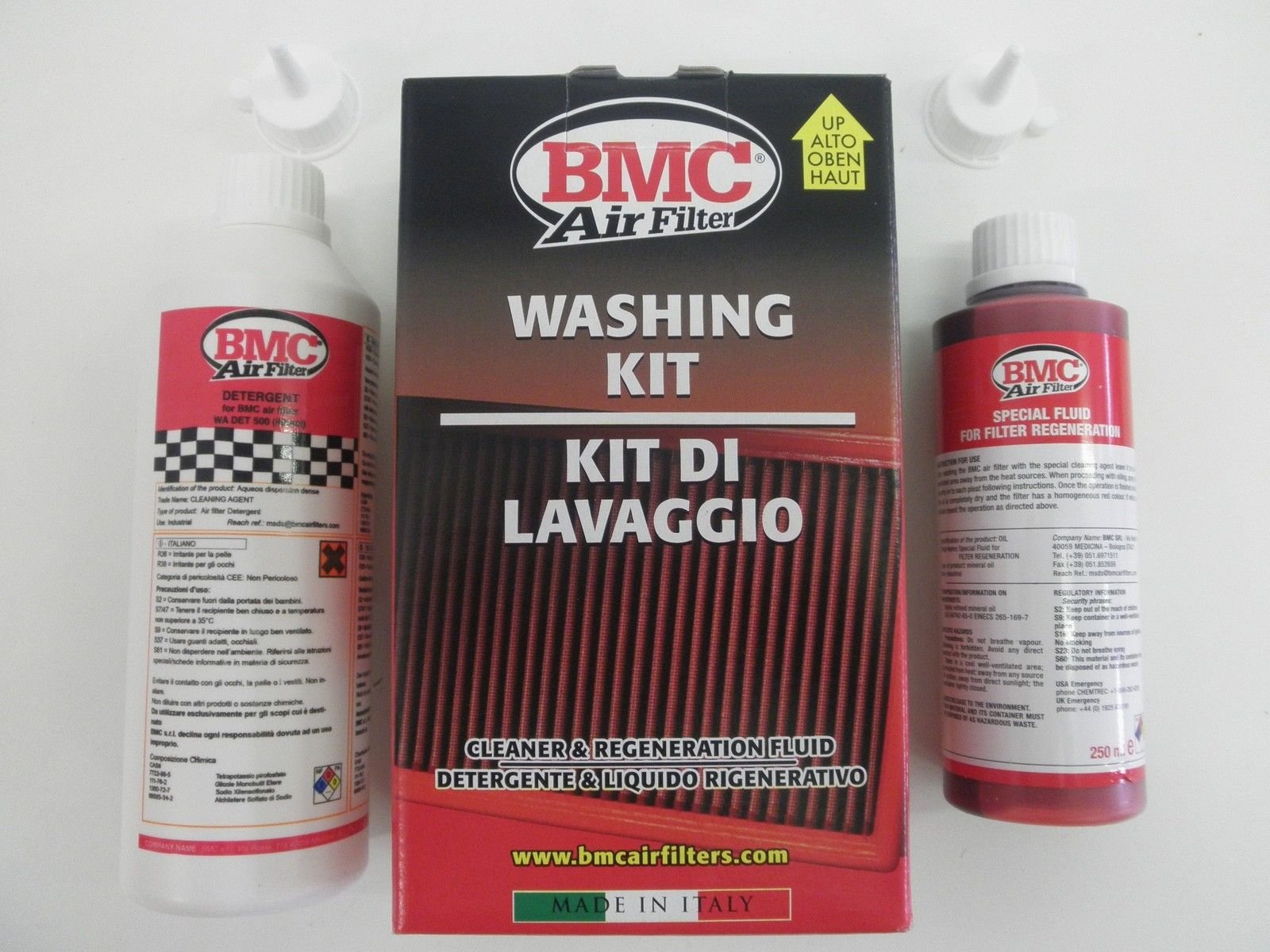 BMC Air Filter WA250-500 Automotive Air Filter Complete Wash Kit - Paper