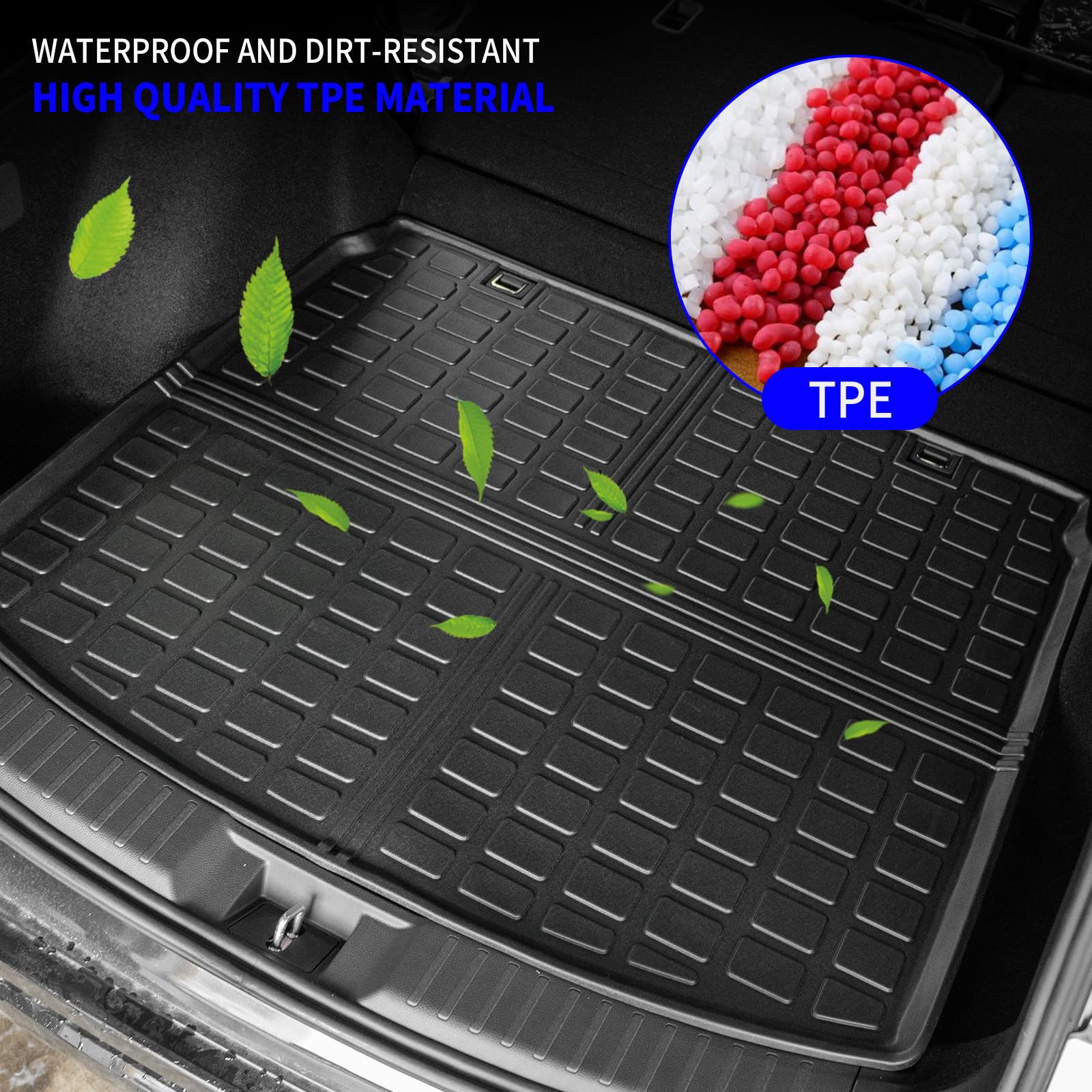 Rongtaod Cargo Mat Compatible With 2023 2024 2025 Honda Crv (Include Hybrid) Cargo Liner Trunk Mat Tpe All Weather Trunk Liner H