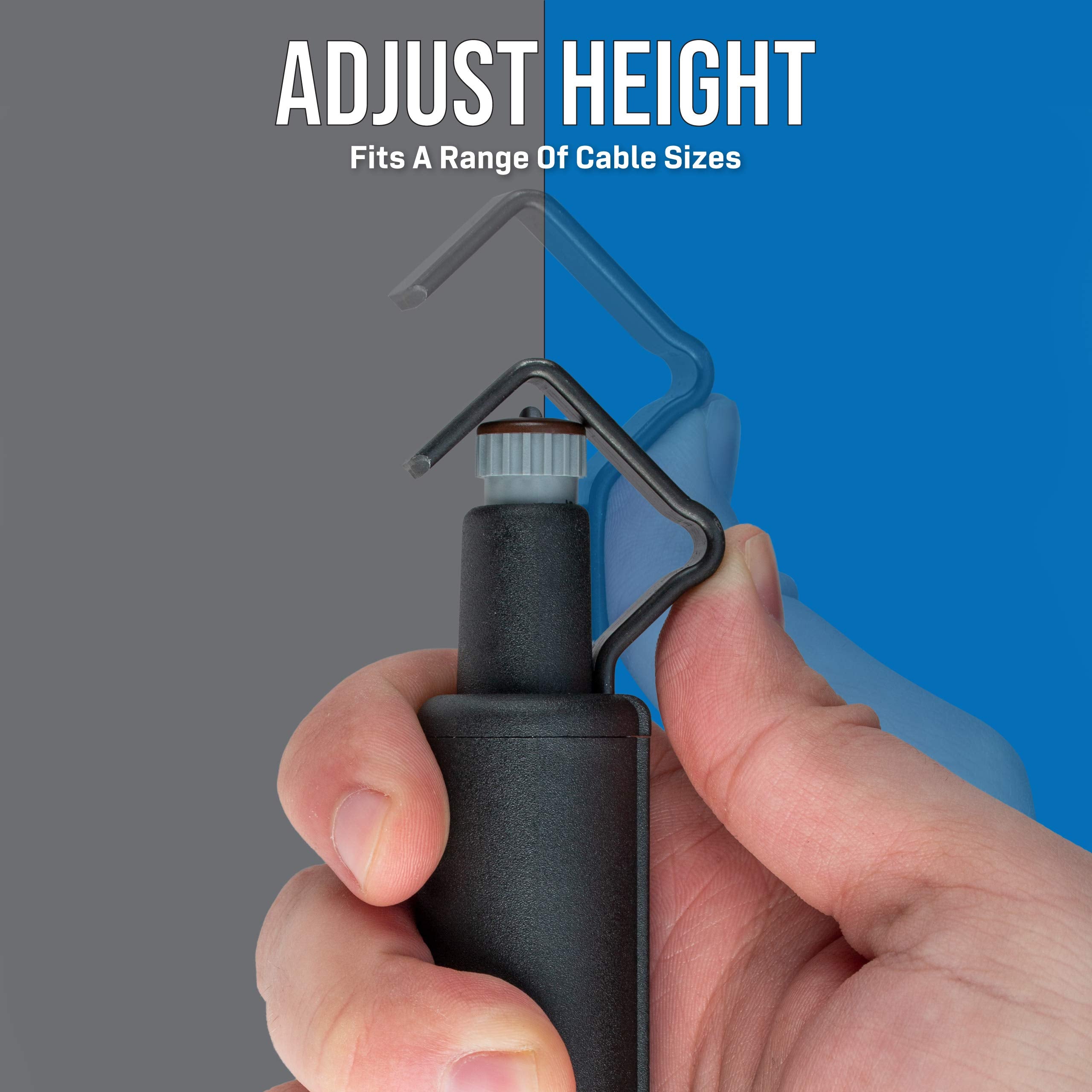 Jonard Tools Cst-1900 Round Cable Stripper For Fast And Precise Jacket Removal, 3/16'' To 1 1/8'' Diameter, Cable Strip & Ring T