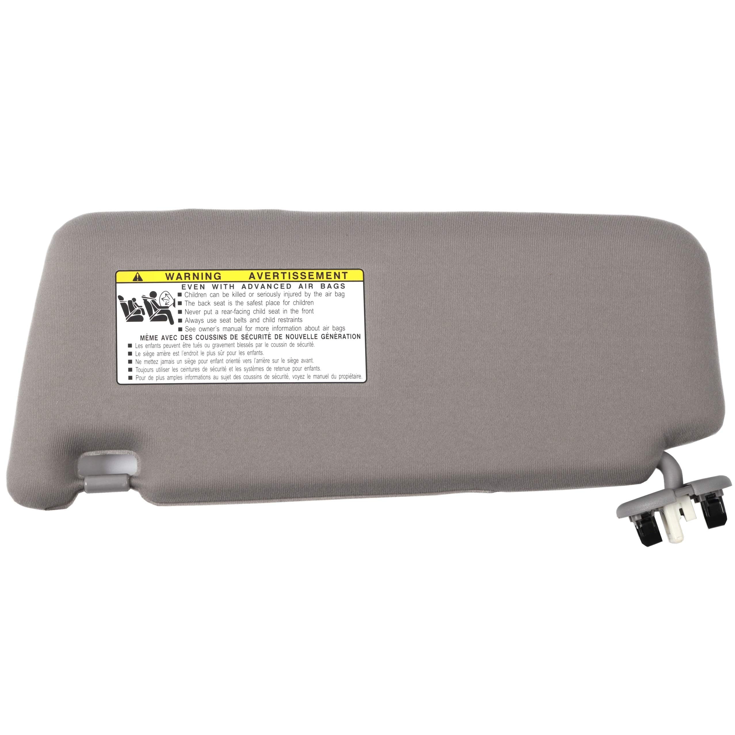 Ezzy Auto Gray Right Passenger Side Sun Visor Fit For Toyota Camry With Sunroof 2007 2008 2009 2010 2011